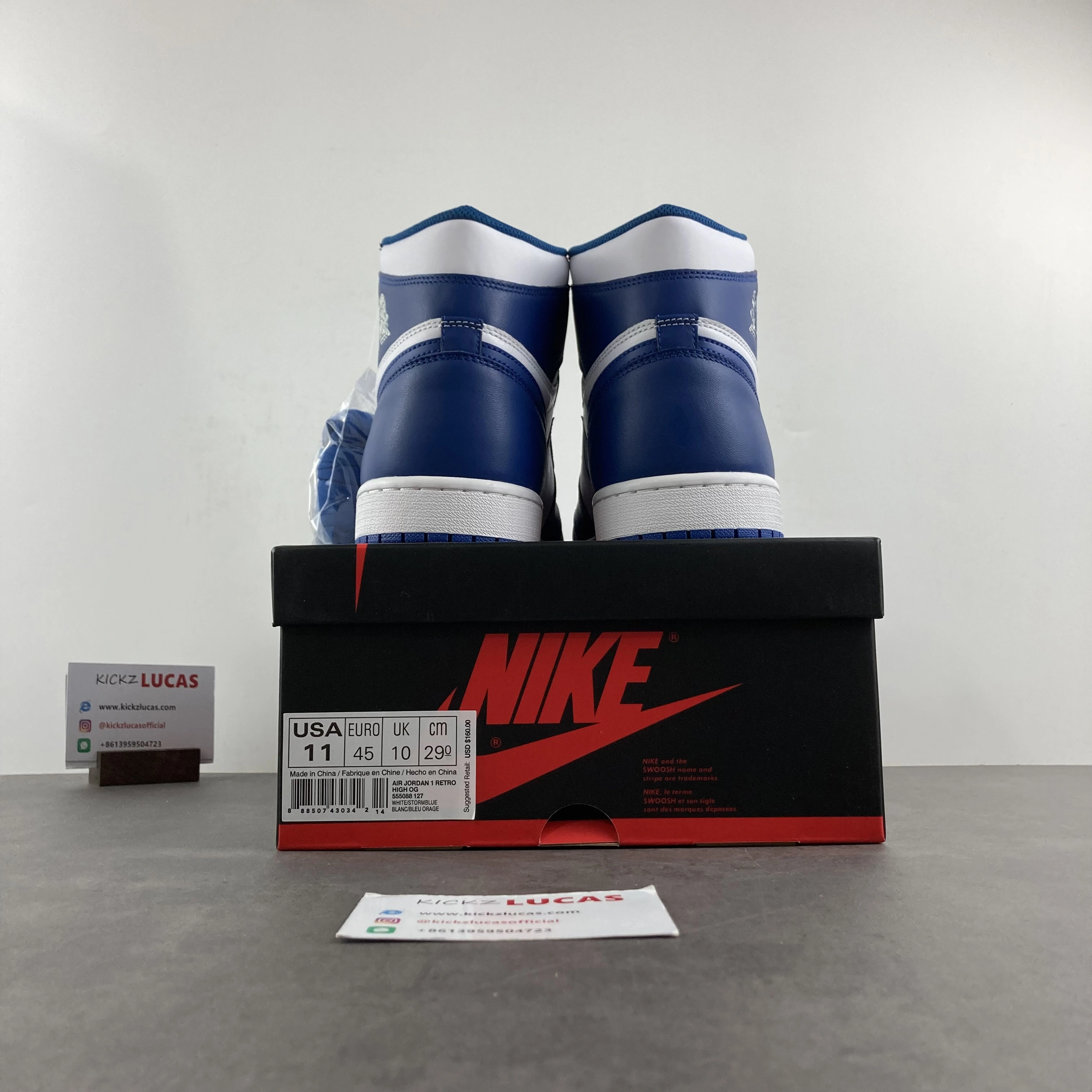 Air Jordan 1 Retro Storm Blue 555088- Chic 1724