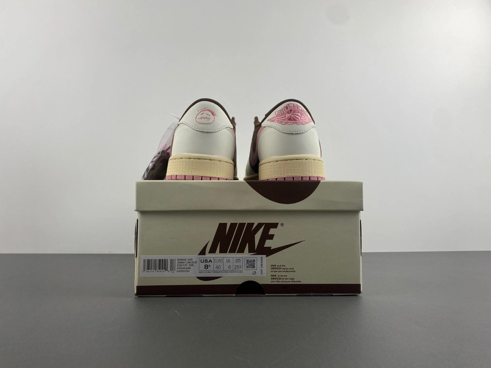 Stylish Air Jordan 1 Travis Scott Coffee Pink DZ4137 - 1394