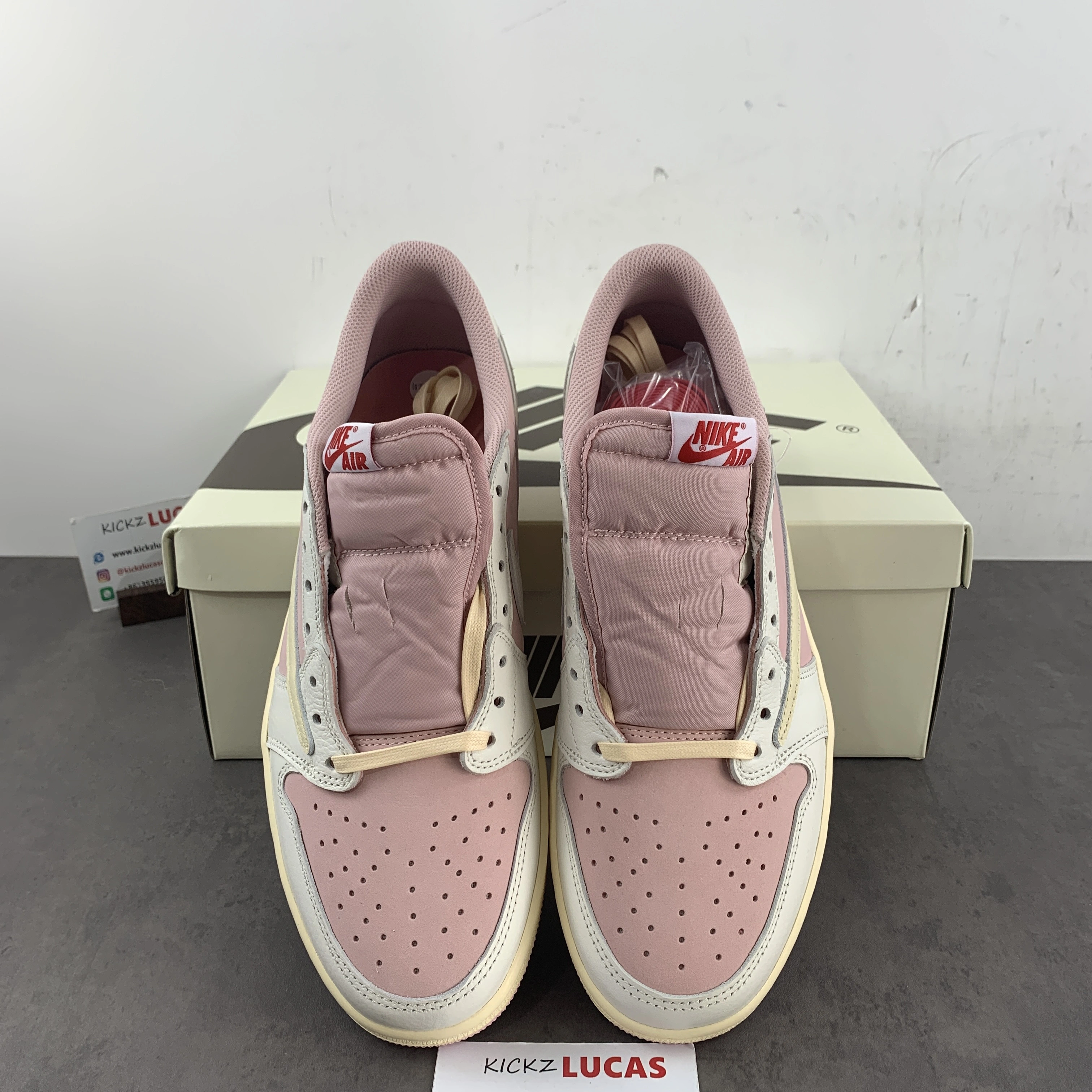 Flexible Air Jordan 1 Travis Scott White Pink DM7866- 1395