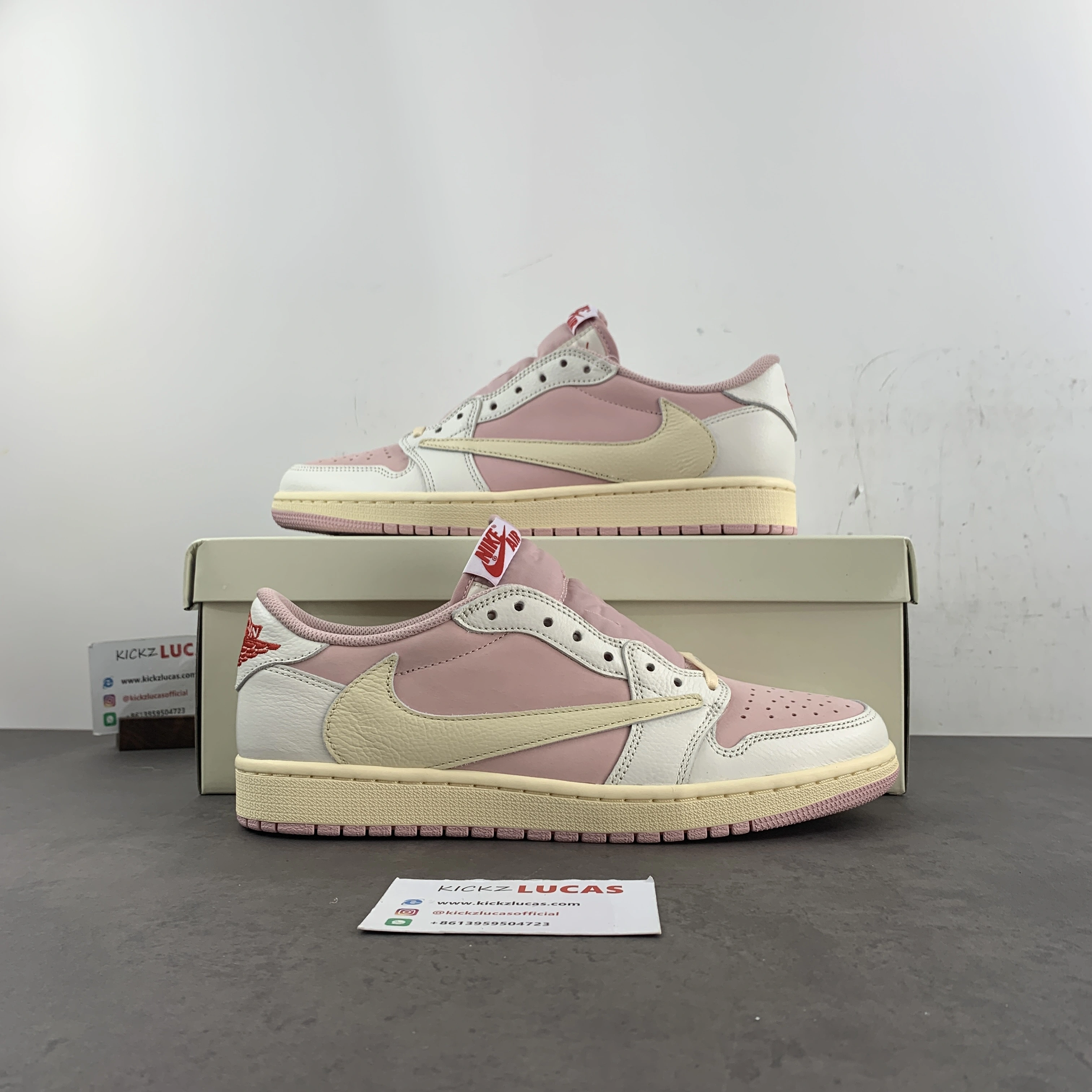 Flexible Air Jordan 1 Travis Scott White Pink DM7866- 1395