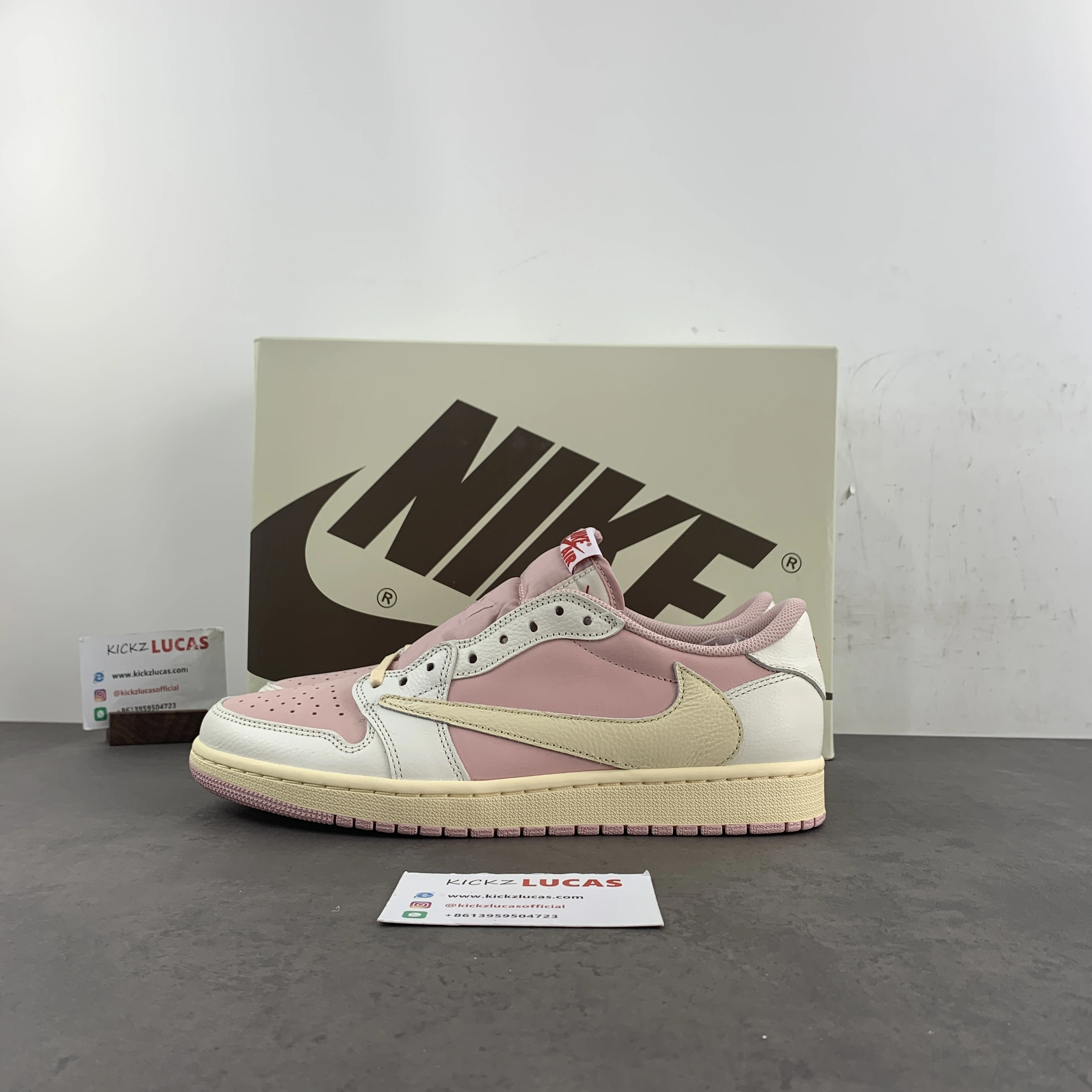 Flexible Air Jordan 1 Travis Scott White Pink DM7866- 1395