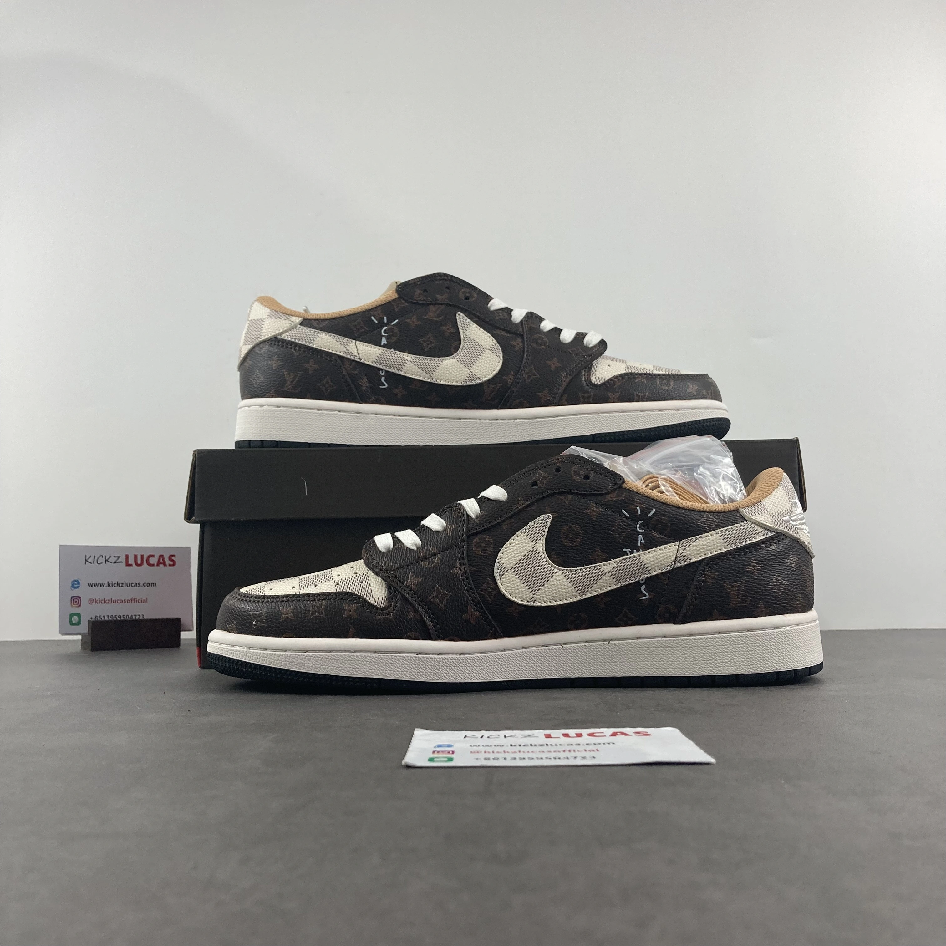 Air Jordan 1 X L*V Retro Low Travis Scott imagine DM7866- Stretchable 1657
