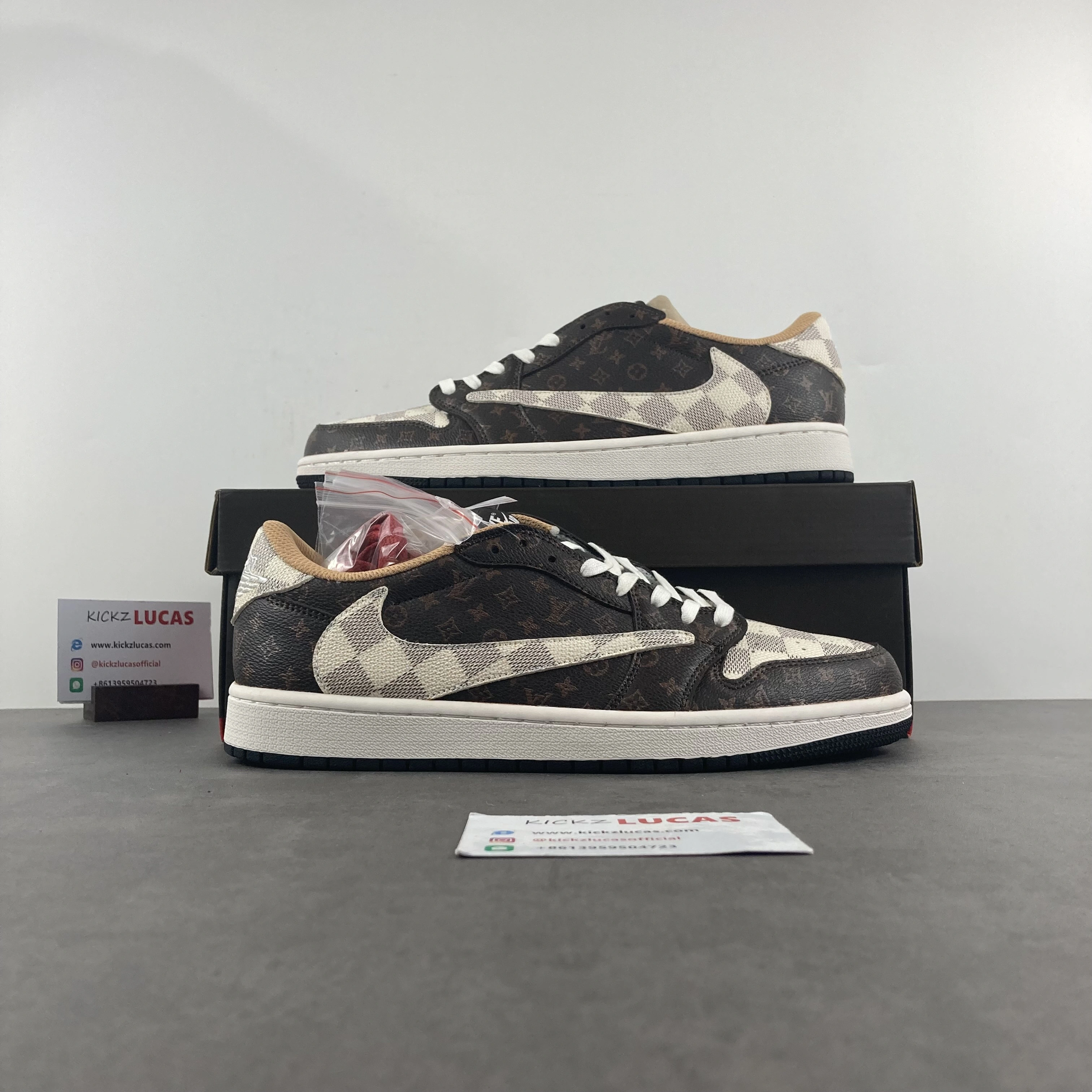 Air Jordan 1 X L*V Retro Low Travis Scott imagine DM7866- Stretchable 1657