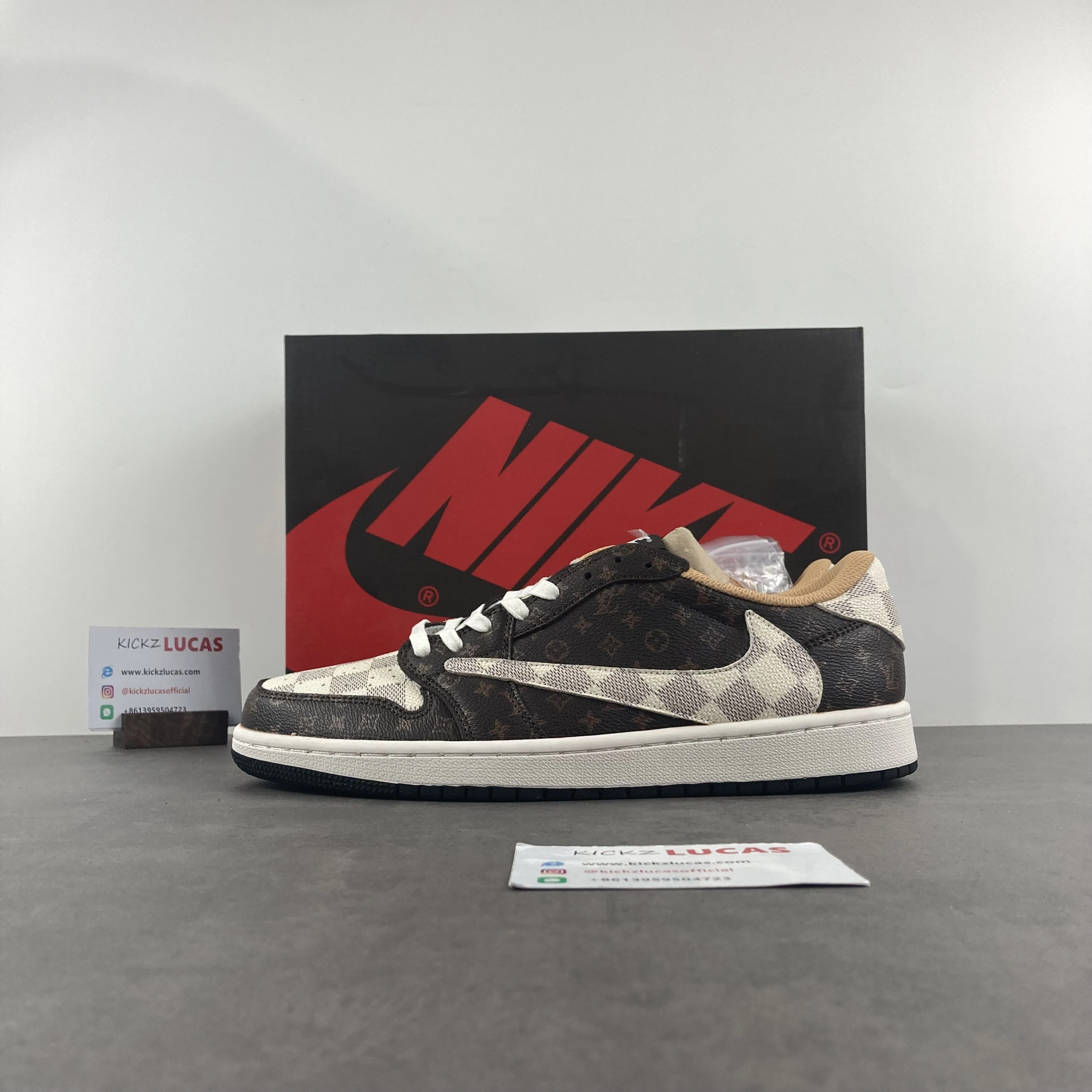 Air Jordan 1 X L*V Retro Low Travis Scott imagine DM7866- Stretchable 1657