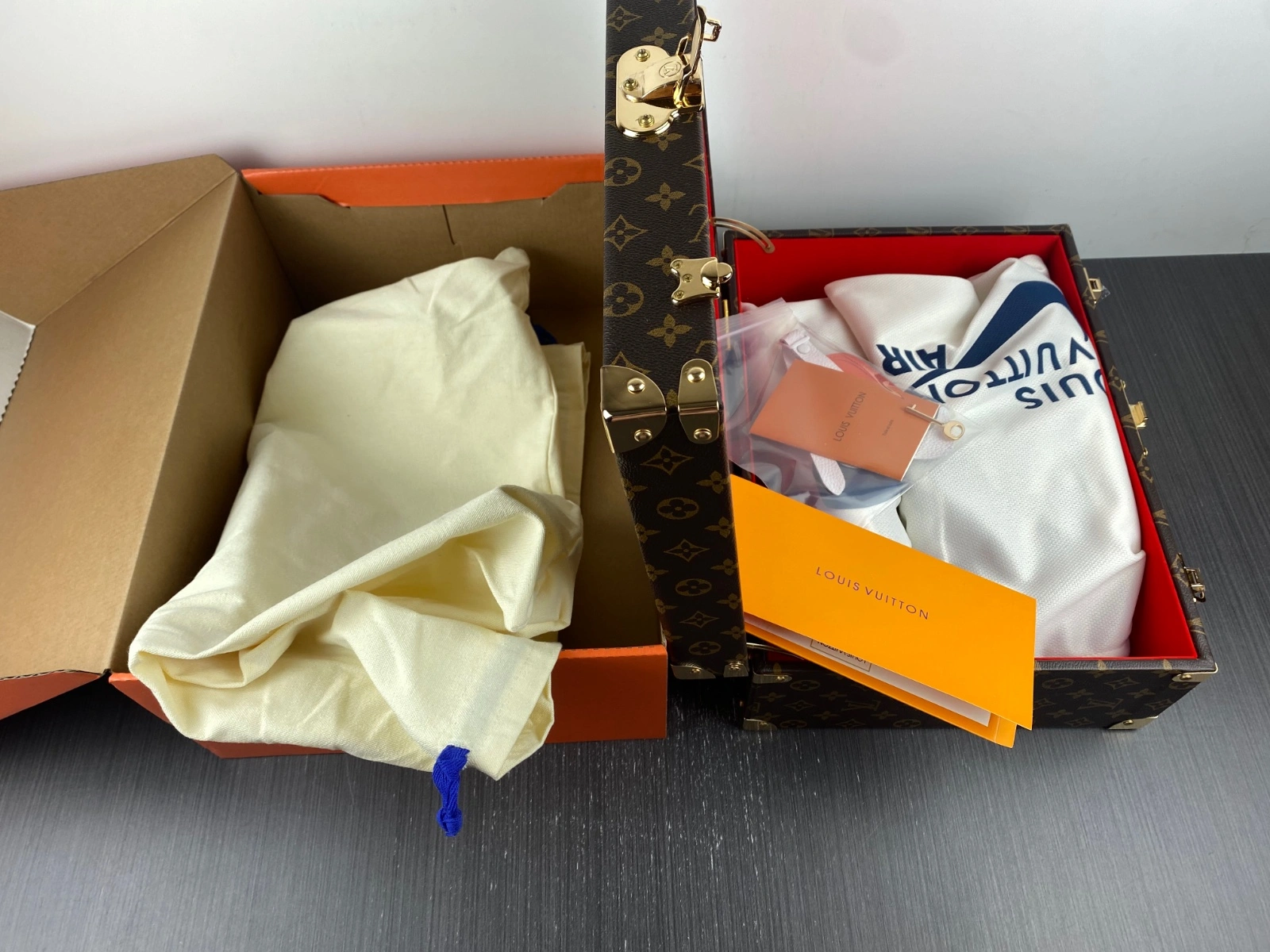 Air Jordan 1 x OFF-WHITE x L*ouis V*uitton Vibrant 1538
