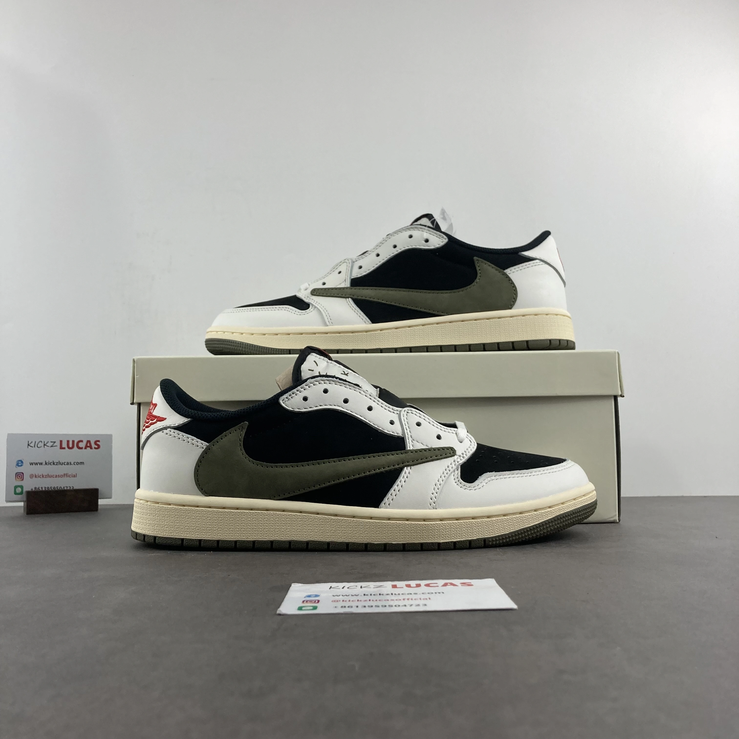 Air Jordan 1 x Travis Scott Olive DZ4137- Tailored 1623