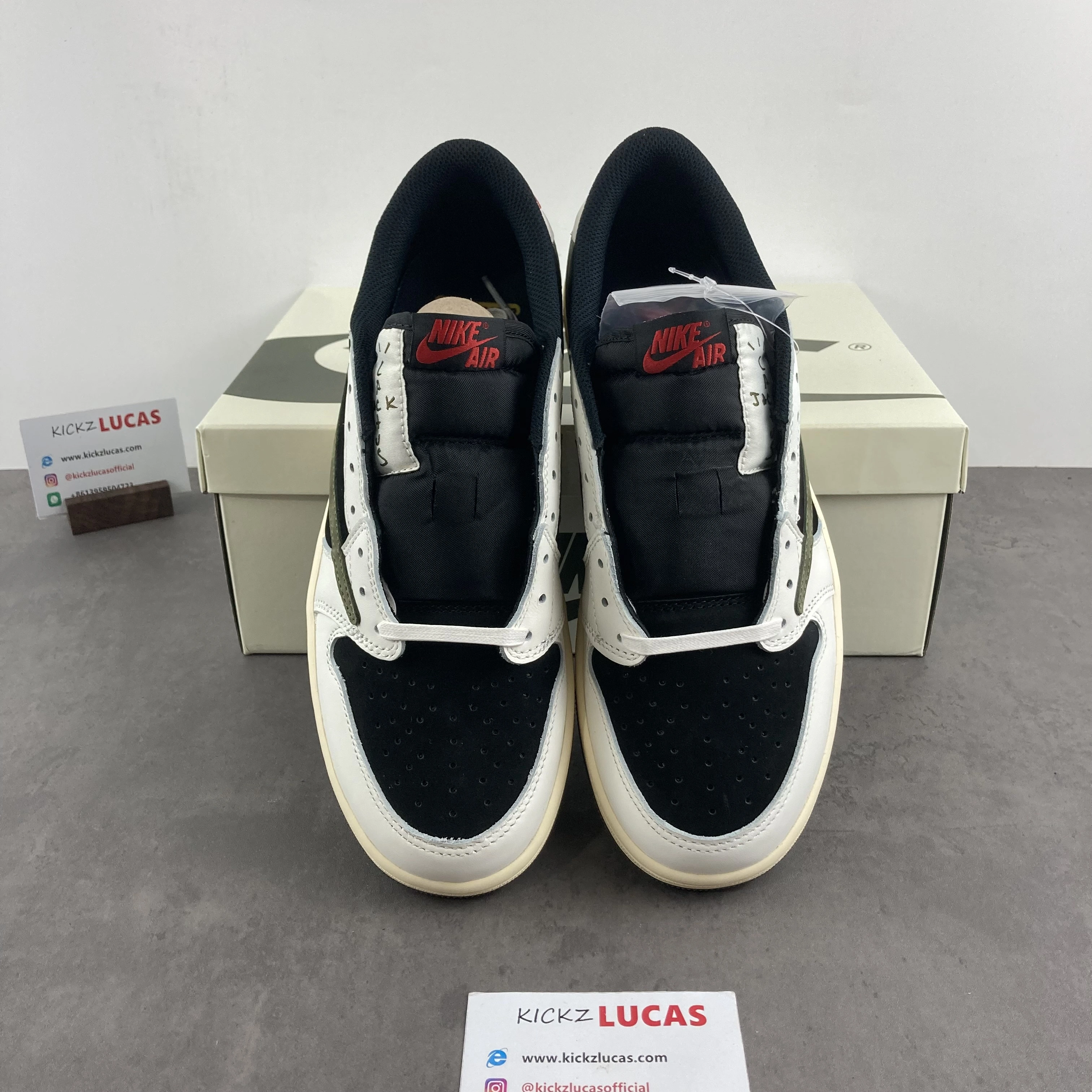 Air Jordan 1 x Travis Scott Olive DZ4137- Tailored 1623