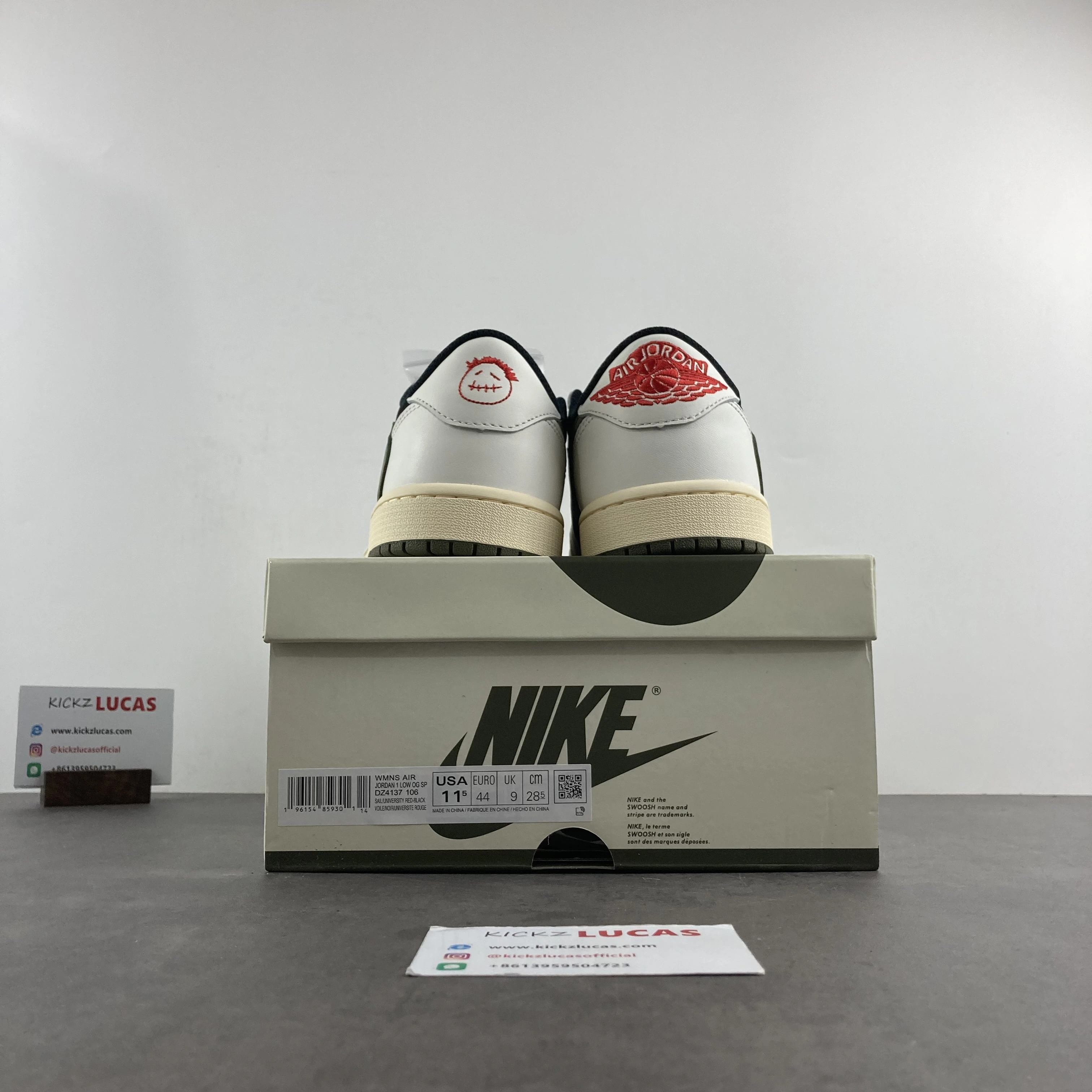 Air Jordan 1 x Travis Scott Olive DZ4137- Tailored 1623