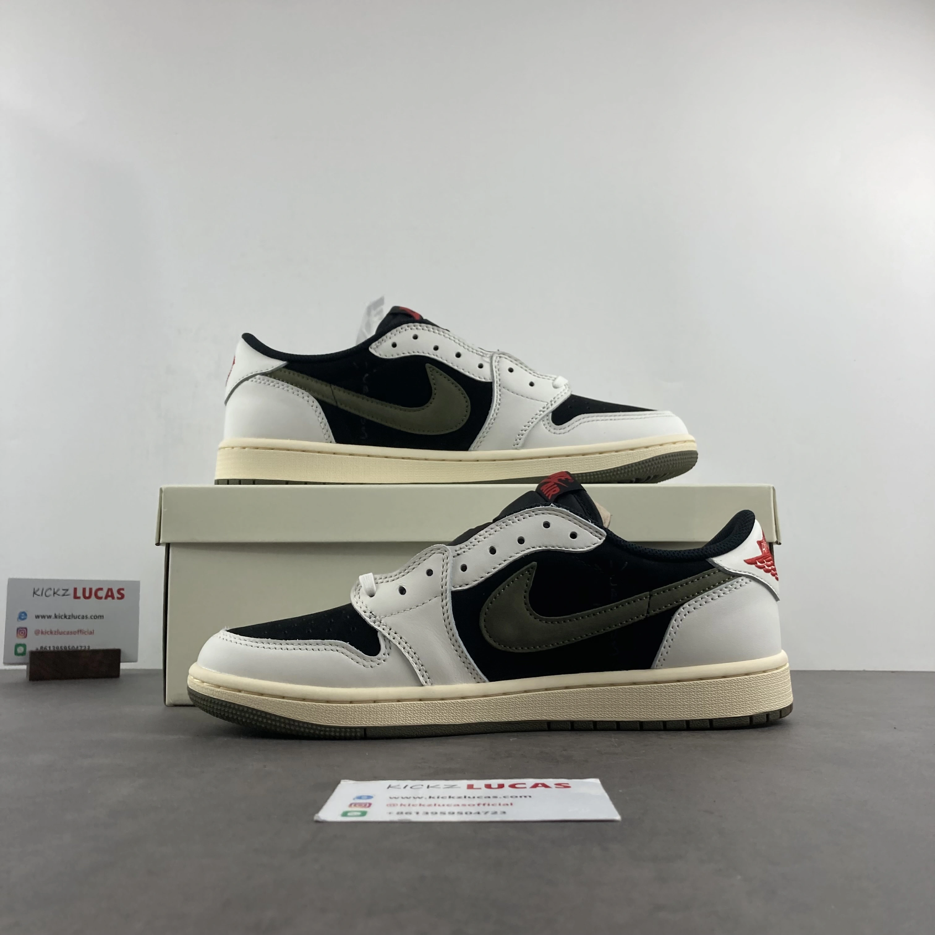 Air Jordan 1 x Travis Scott Olive DZ4137- Tailored 1623