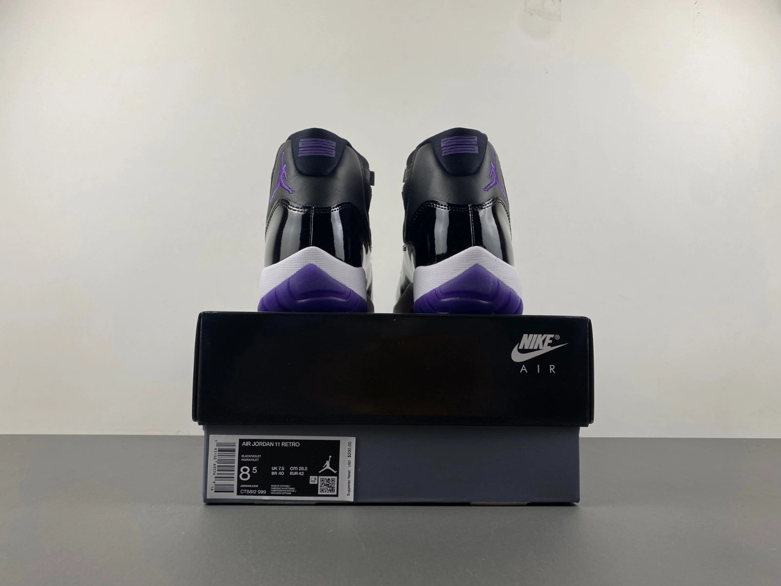 UrbanChic Air Jordan 11 Black Purple CT8812- 2179