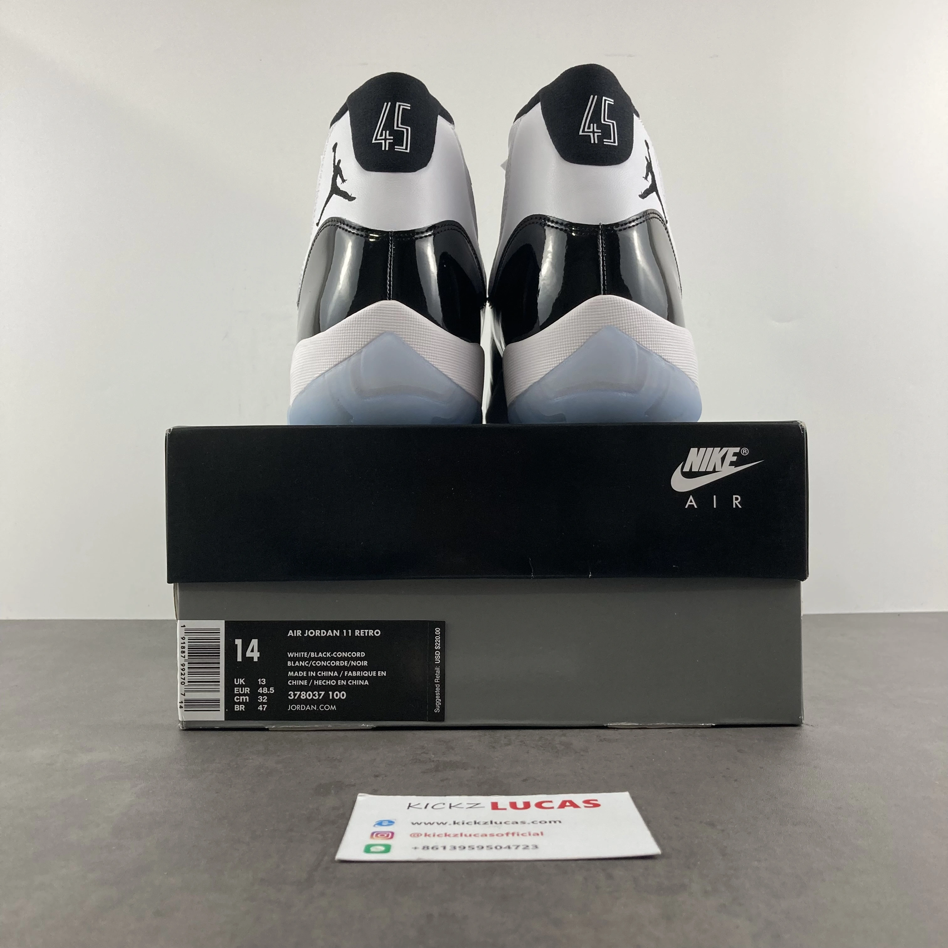 Popular Air Jordan 11 Retro Concord 378037- 2215