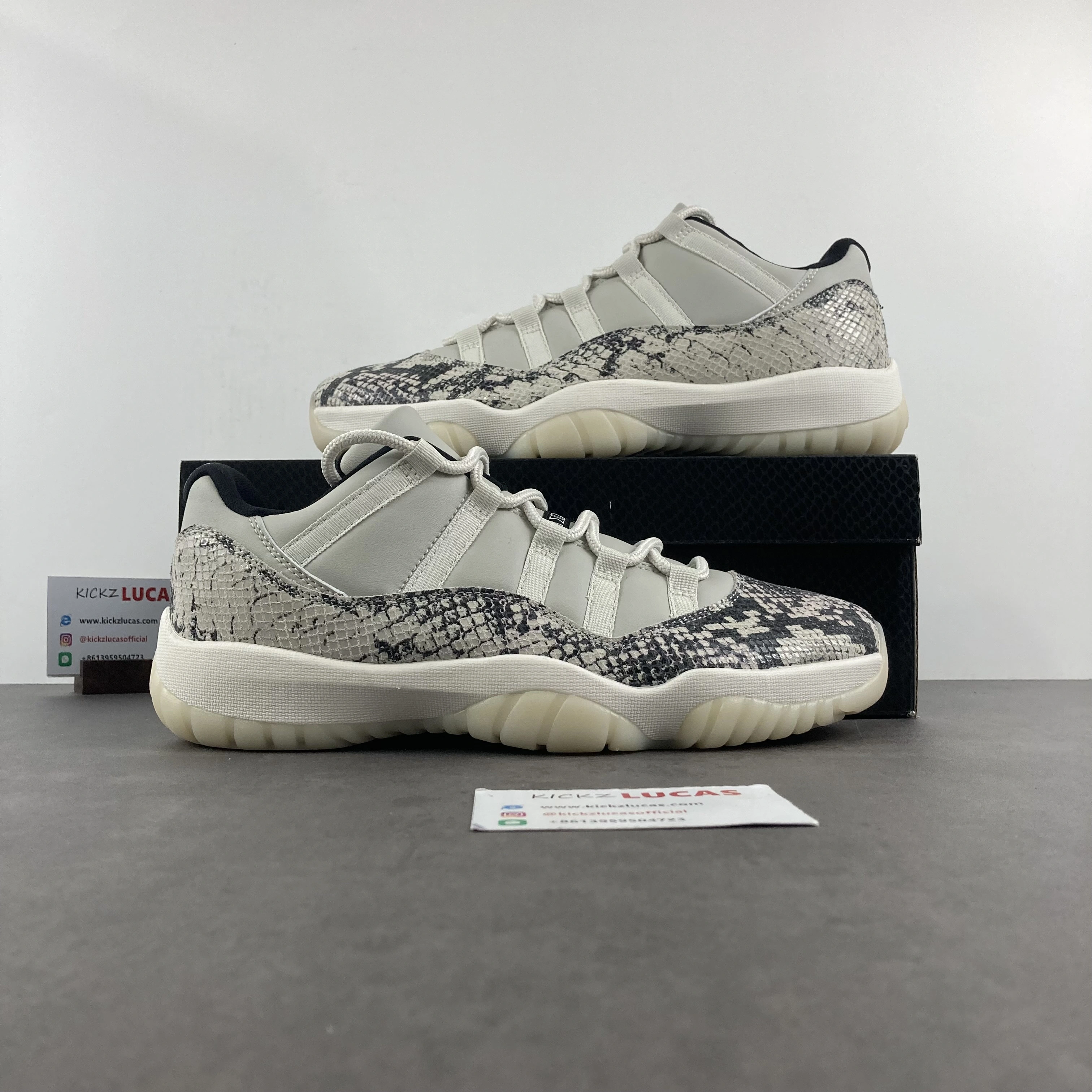 WaterResistant Air Jordan 11 Retro Low Snake Light Bone CD6846- 2213