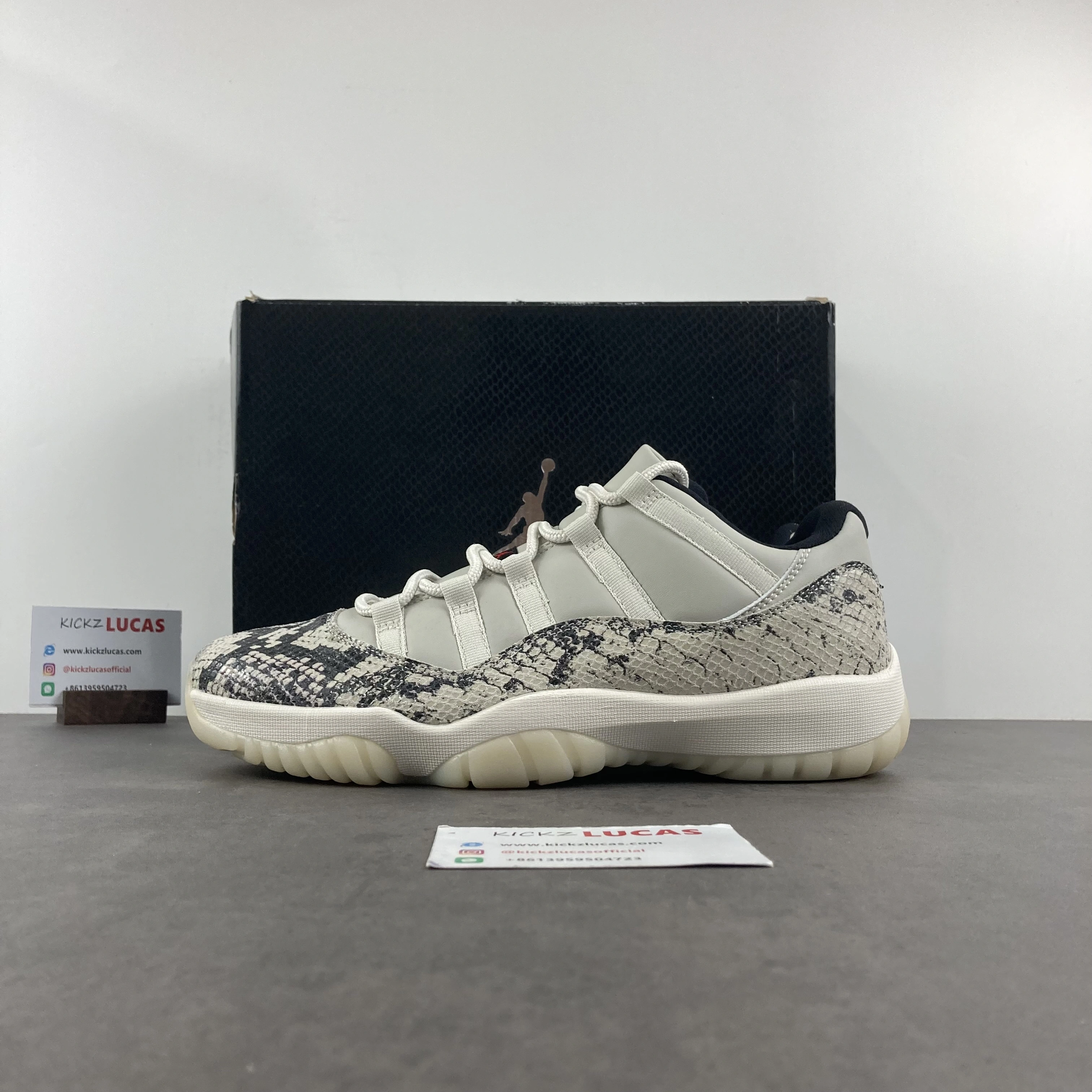 WaterResistant Air Jordan 11 Retro Low Snake Light Bone CD6846- 2213
