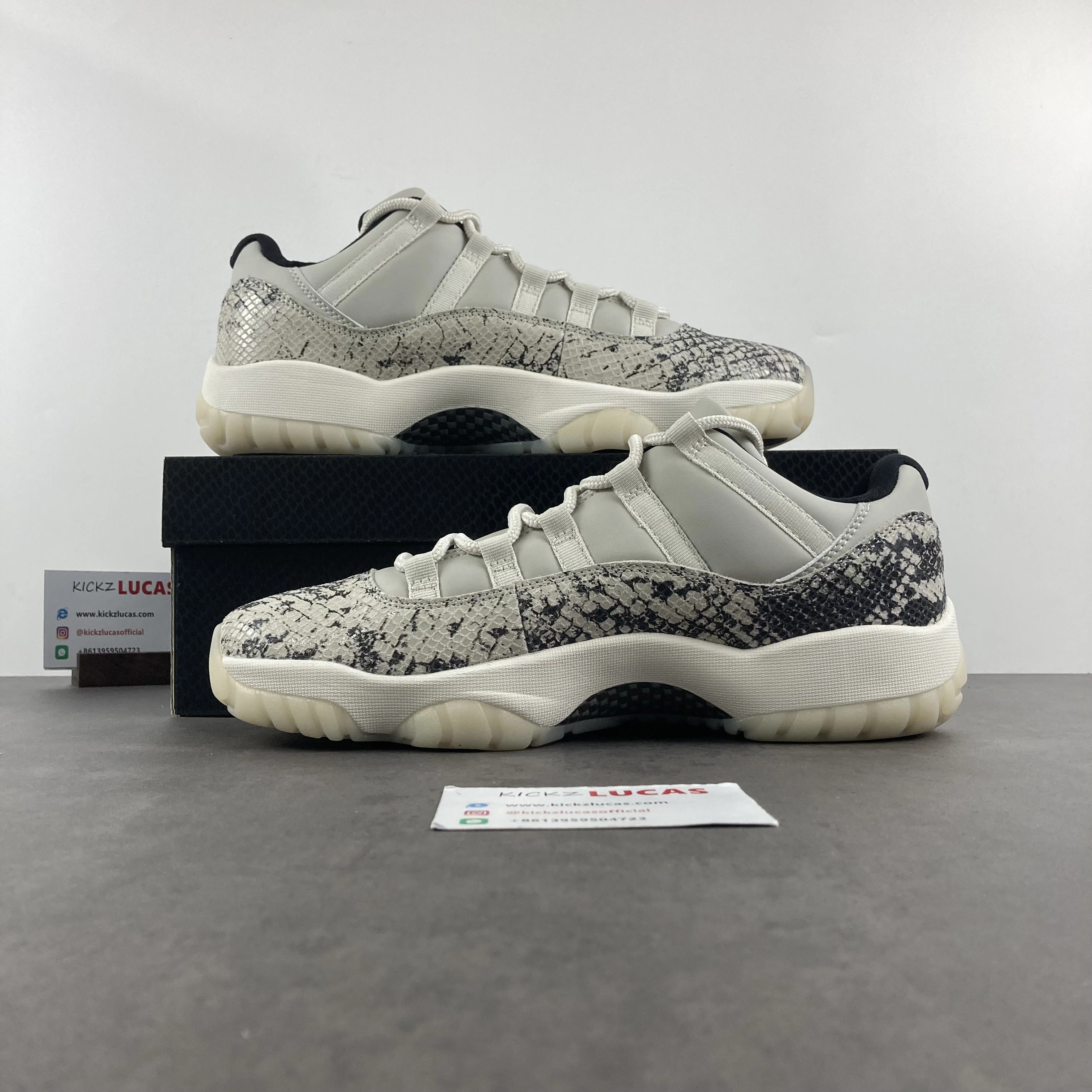 WaterResistant Air Jordan 11 Retro Low Snake Light Bone CD6846- 2213