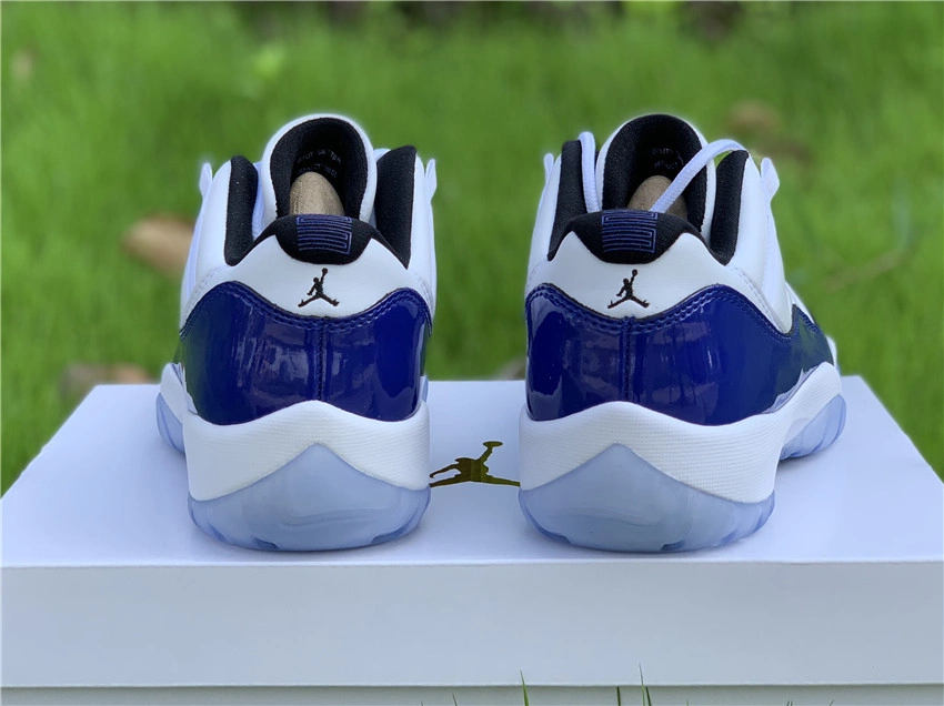 Comfortable Air Jordan 11 Retro Low White Concord AH7860- 2217