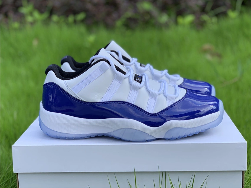 Comfortable Air Jordan 11 Retro Low White Concord AH7860- 2217