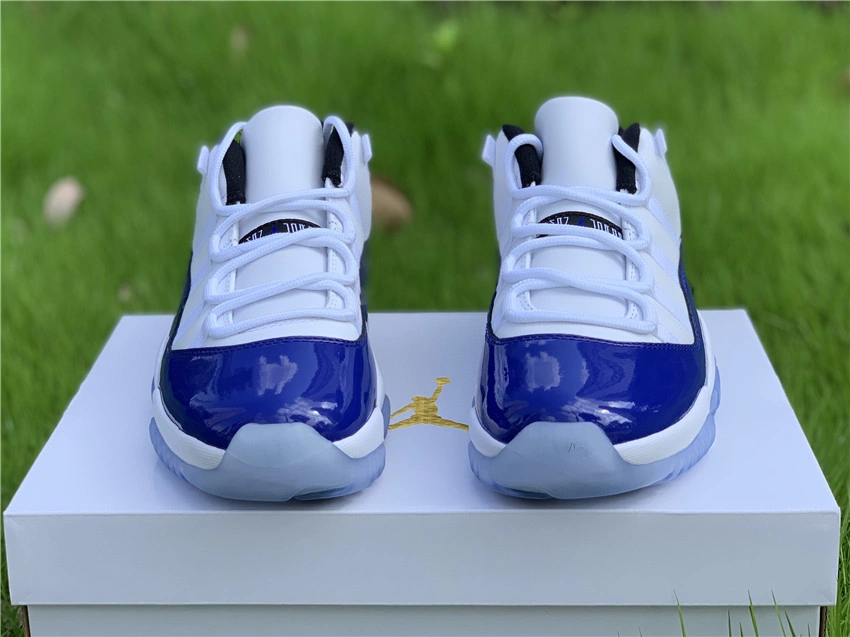 Comfortable Air Jordan 11 Retro Low White Concord AH7860- 2217