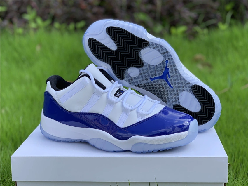 Comfortable Air Jordan 11 Retro Low White Concord AH7860- 2217