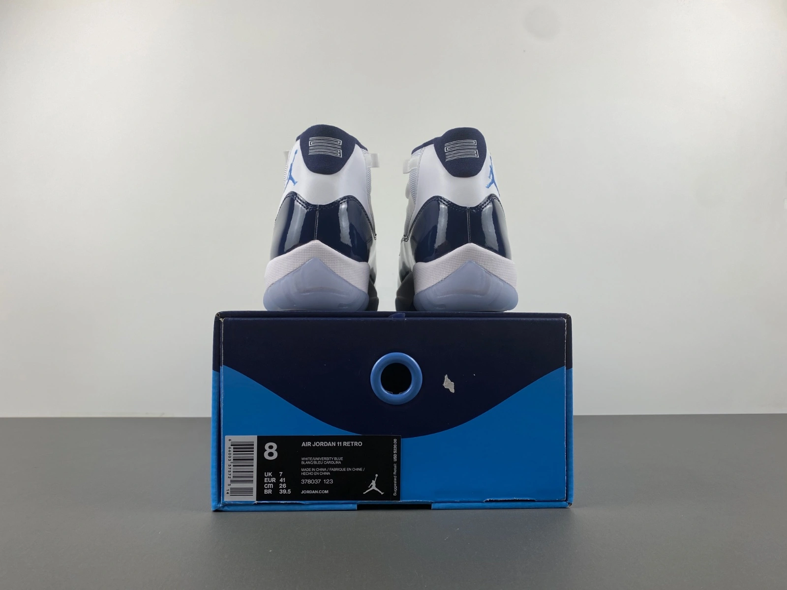 Tailored Air Jordan 11 Retro UNC Win Like 82 378037- 2176