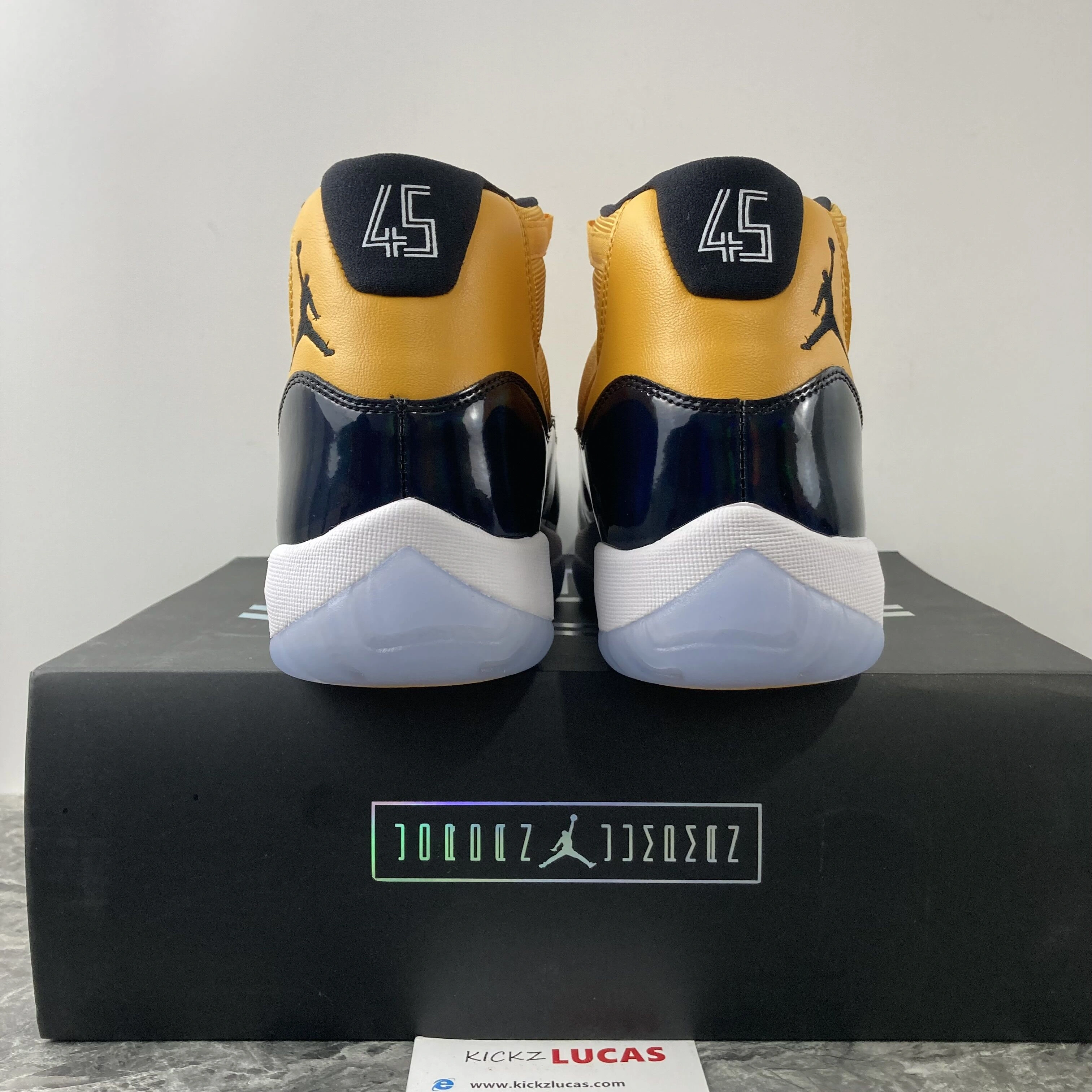 Air Jordan 11 Retro Yellow Nabvy blue CT8012- FreshLook 2196