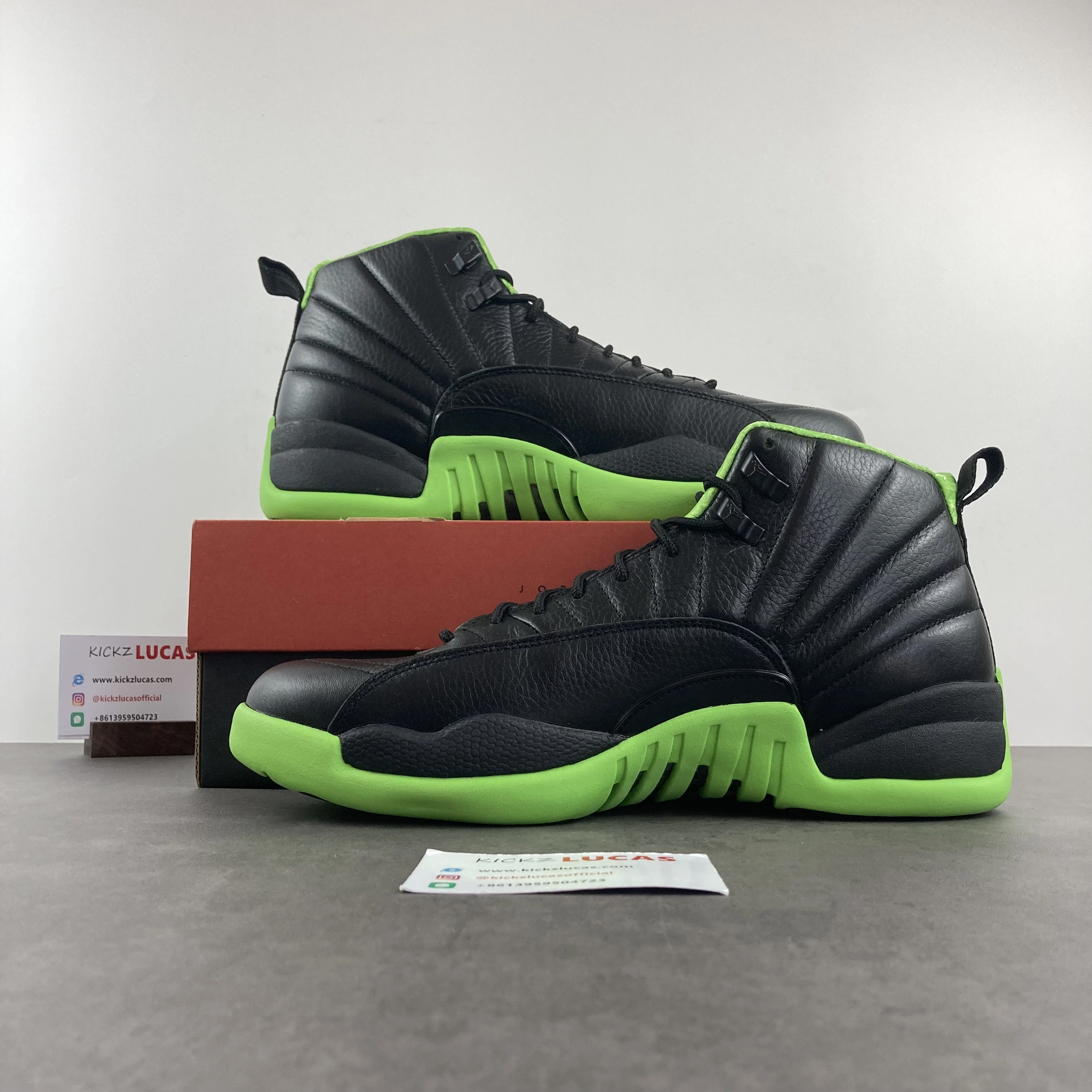 Air Jordan 12 BLACK GREEN FreshLook 2244