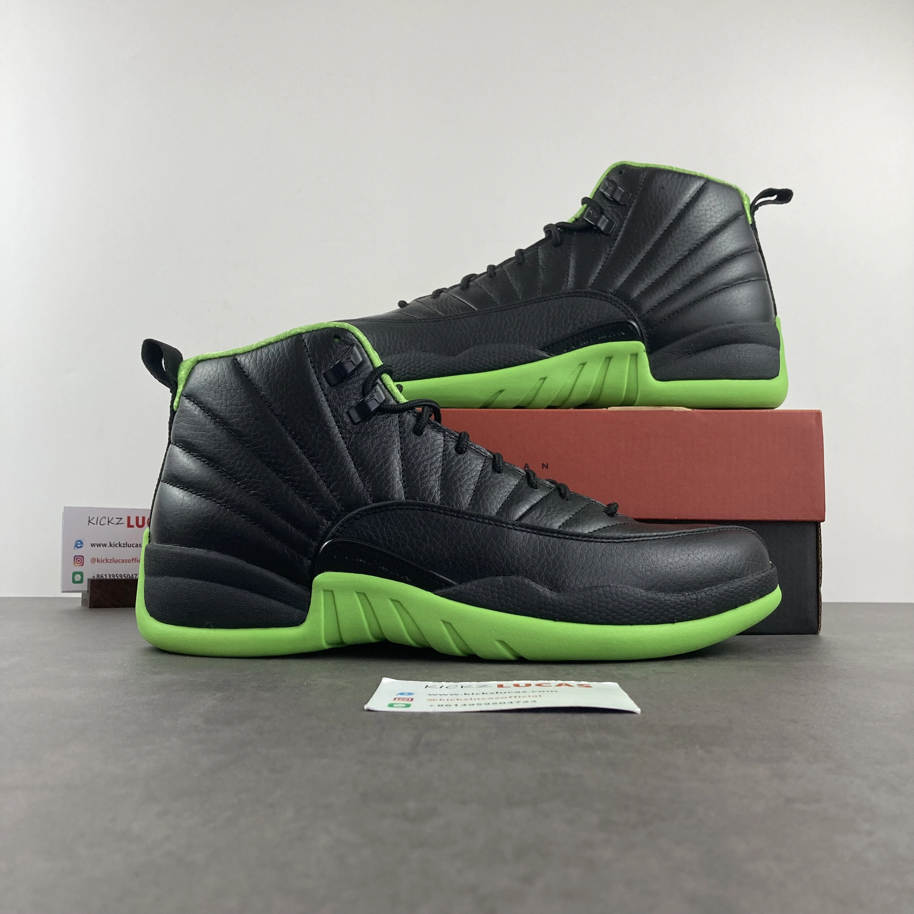 Air Jordan 12 BLACK GREEN FreshLook 2244