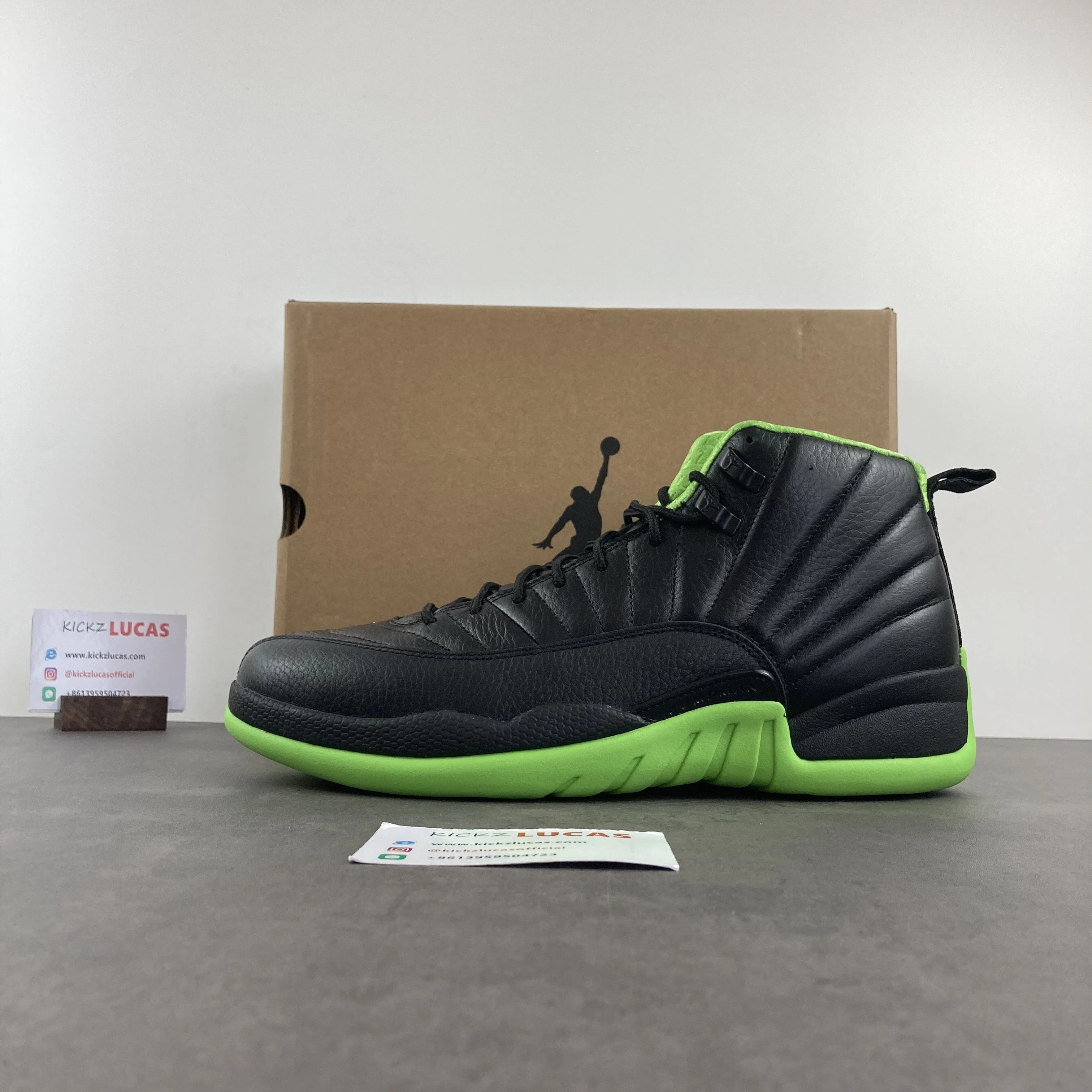Air Jordan 12 BLACK GREEN FreshLook 2244