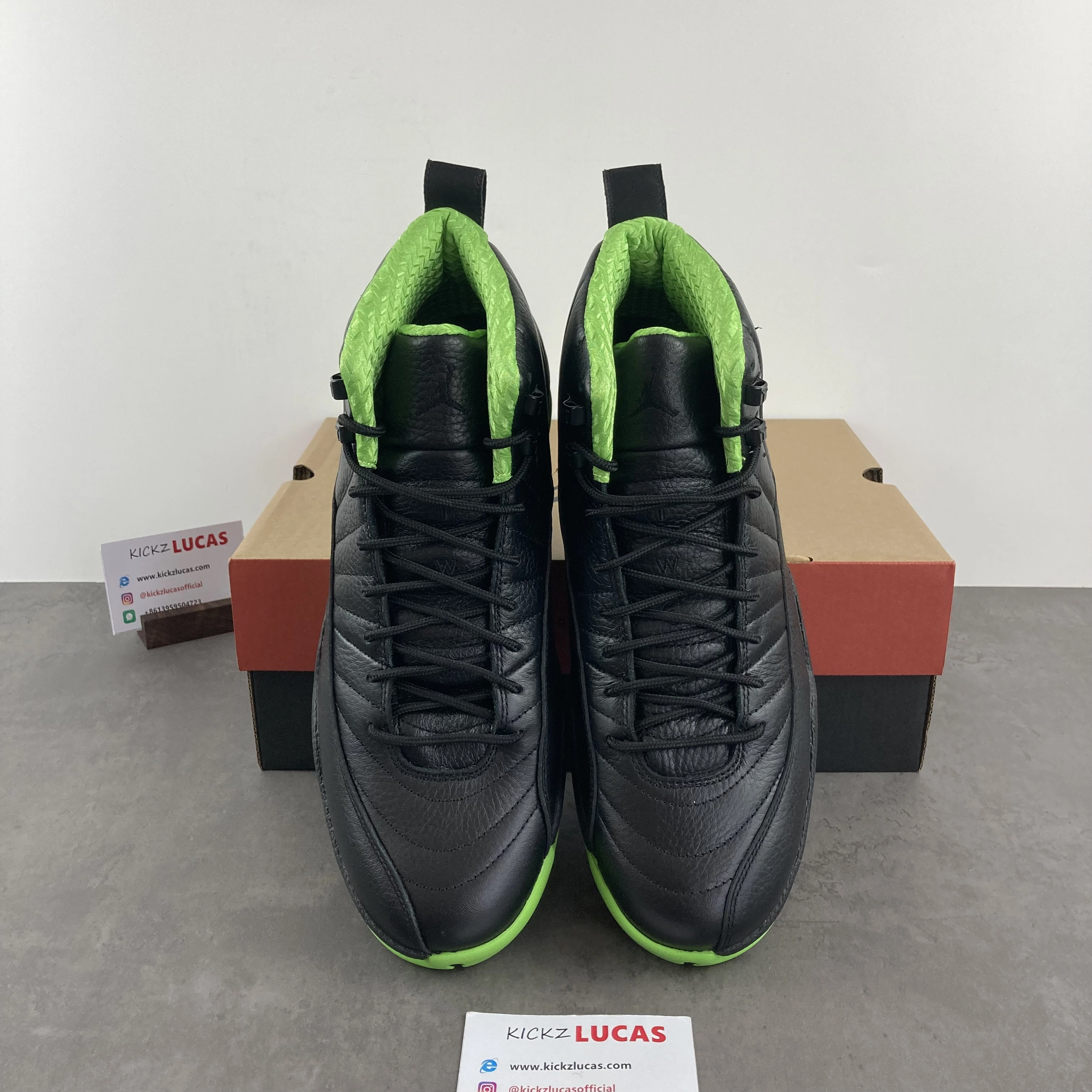 Air Jordan 12 BLACK GREEN FreshLook 2244