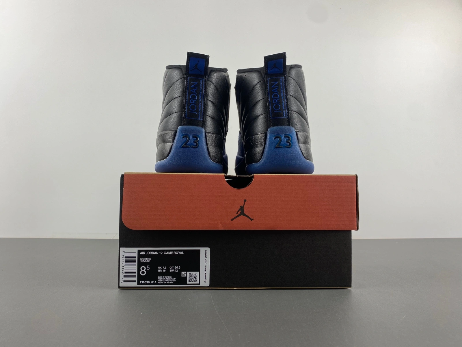 Air Jordan 12 Retro Black Game Royal 130690- HighQuality 2223