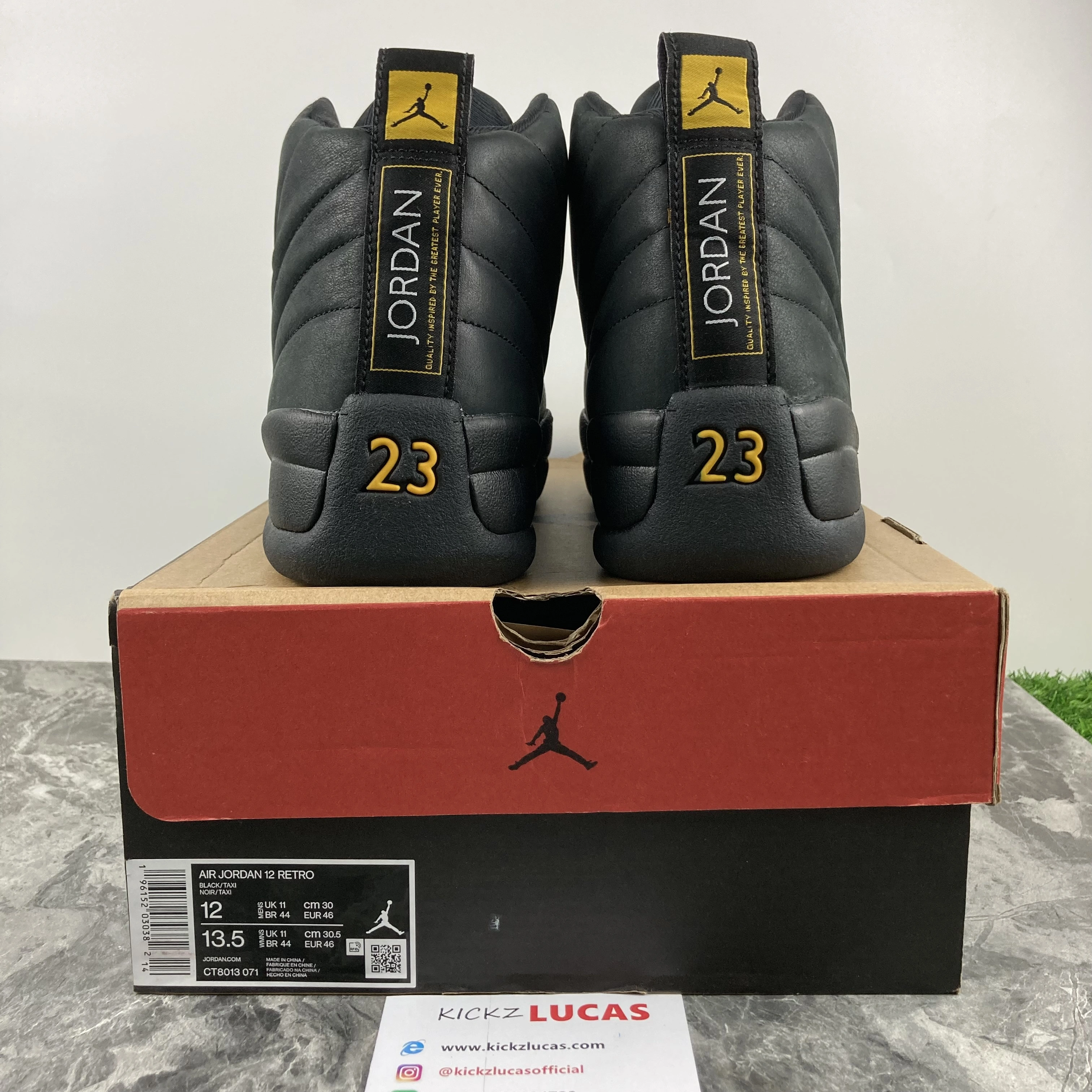 Air Jordan 12 Retro Black Taxi CT8013- NewStyle 2250