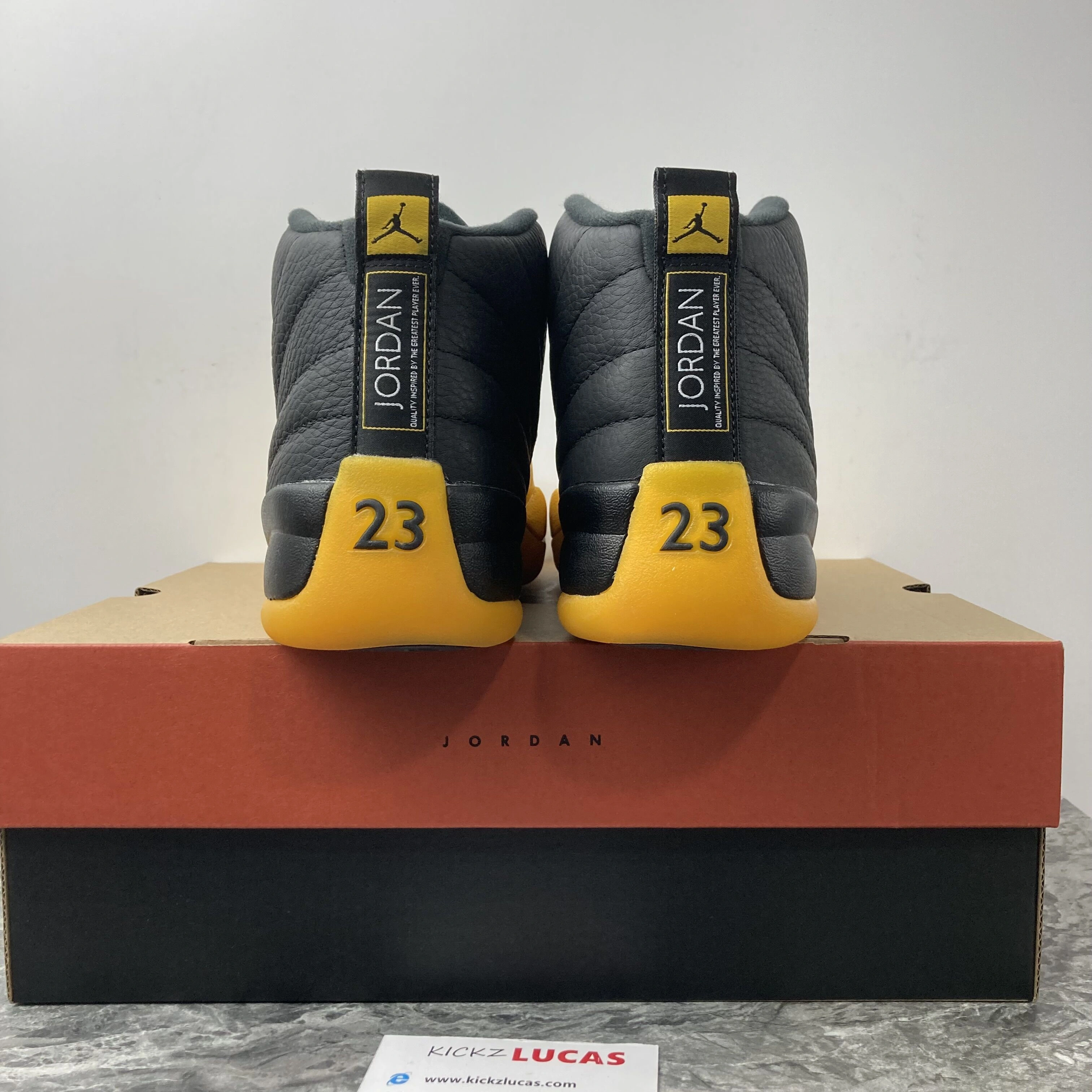 WeatherProof Air Jordan 12 Retro Black University Gold 130690- 2264
