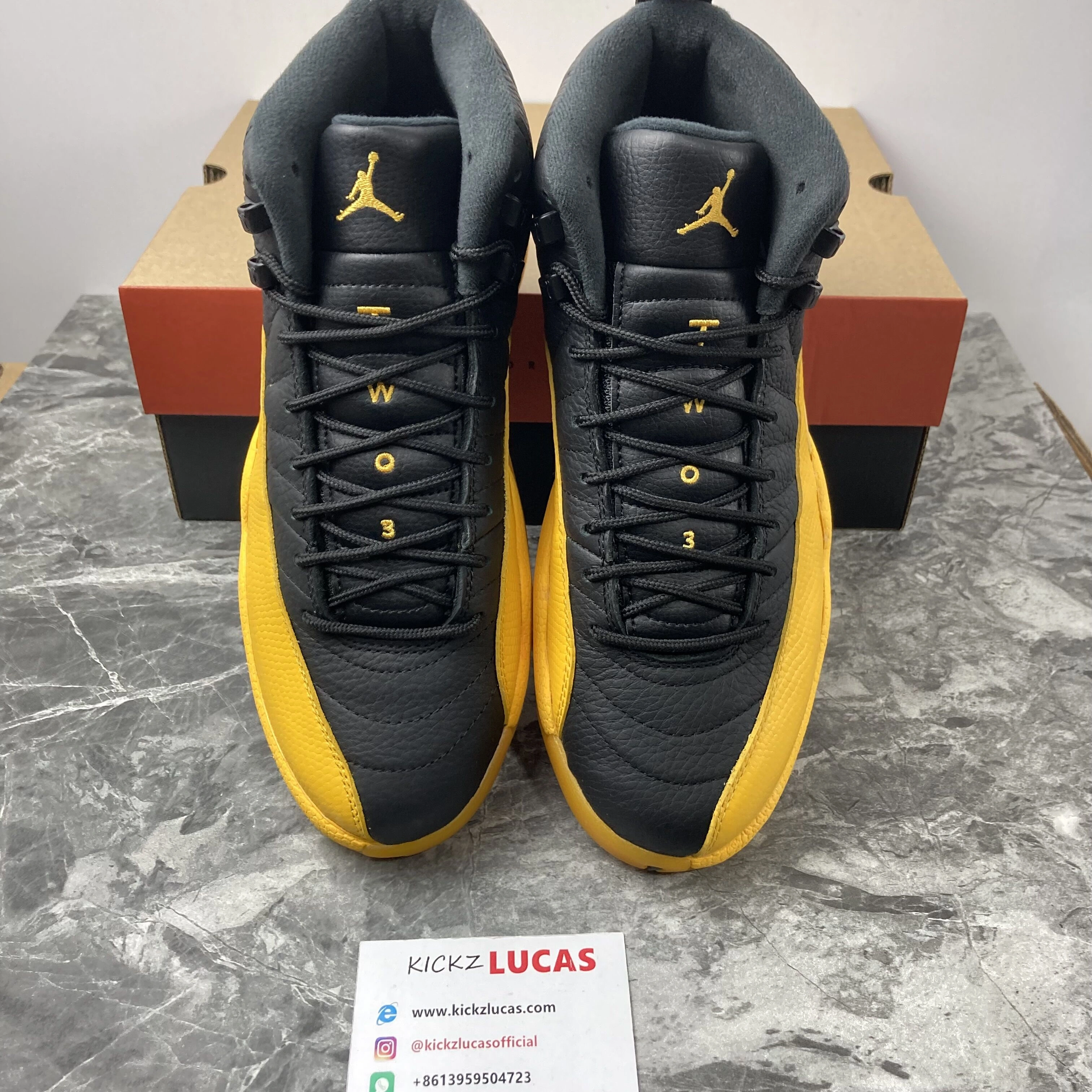 WeatherProof Air Jordan 12 Retro Black University Gold 130690- 2264