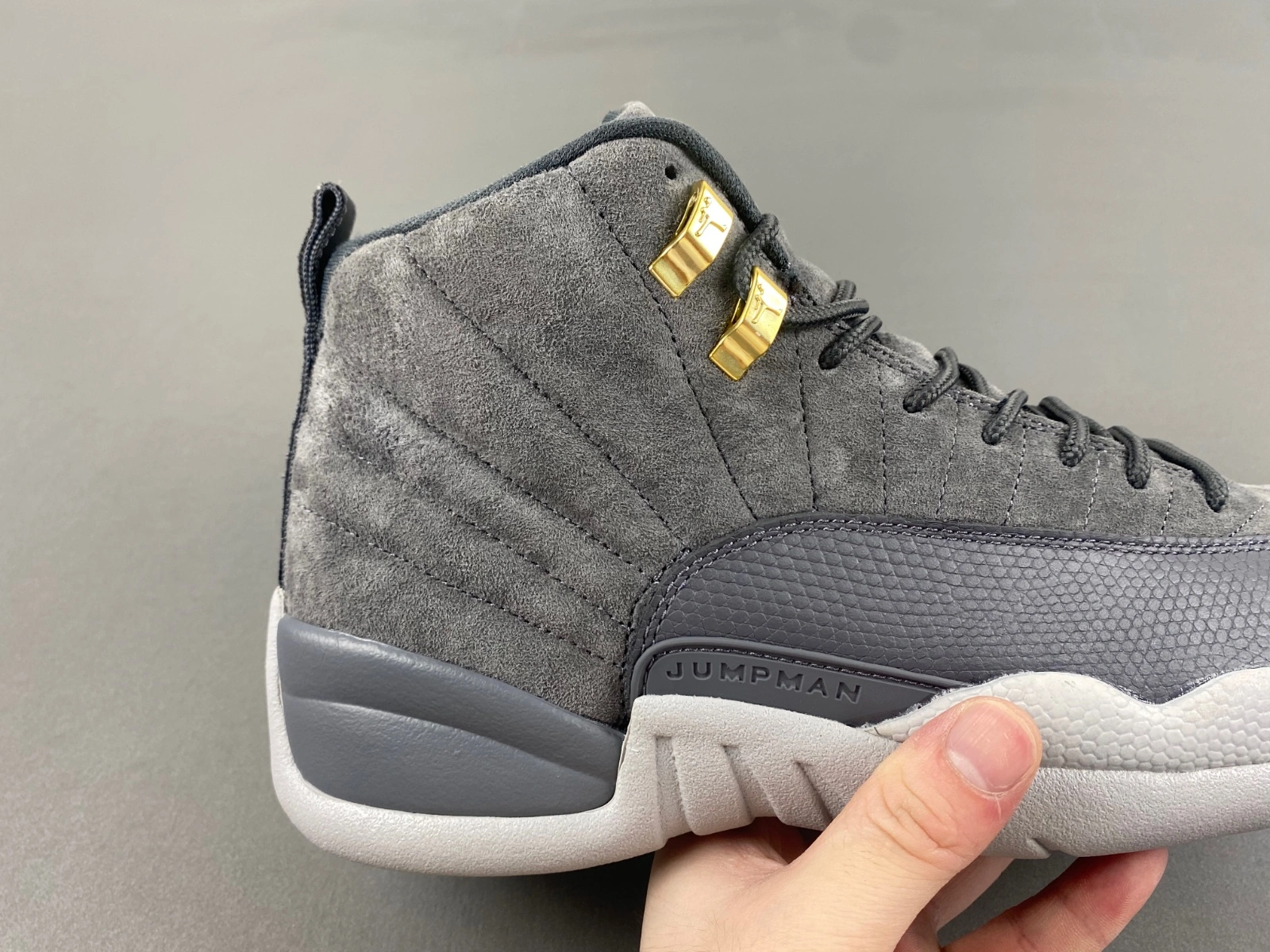 Cozy Air Jordan 12 Retro Dark Grey 130690- 2231