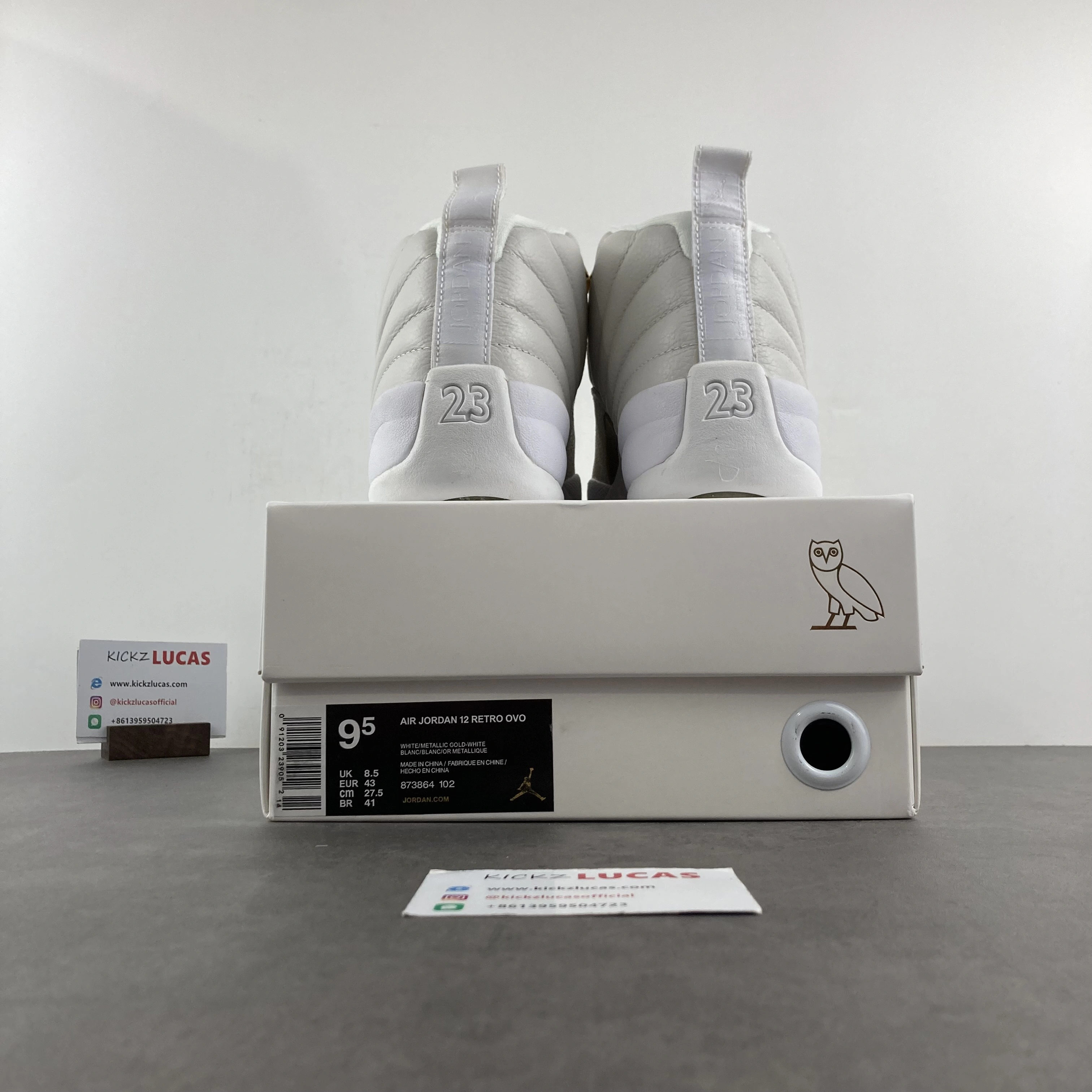 Air Jordan 12 Retro OVO White 873864- Durable 2245