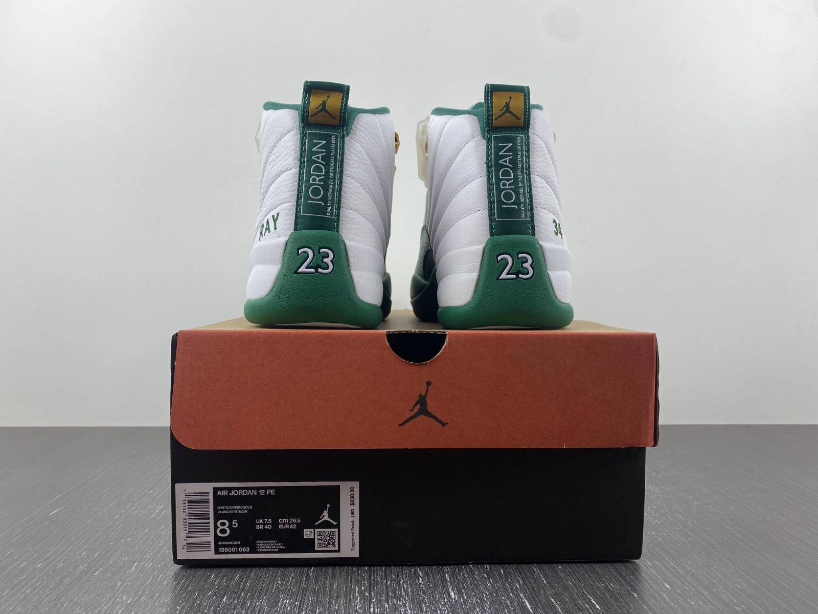 Air Jordan 12 Retro Ray Allen PE 136001- Premium 2240