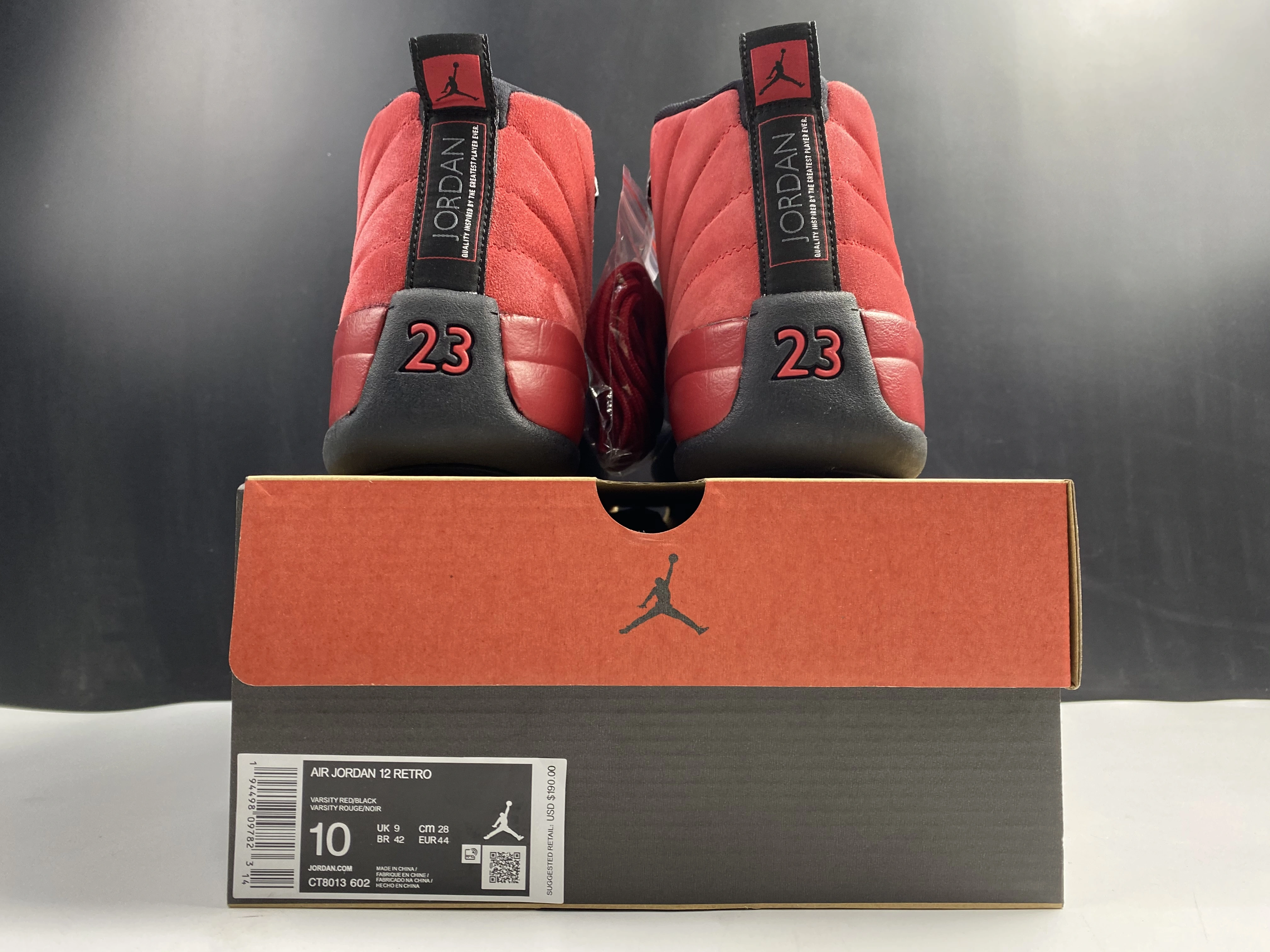 Colorful Air Jordan 12 Retro Reverse Flu Game CT8013- 2262