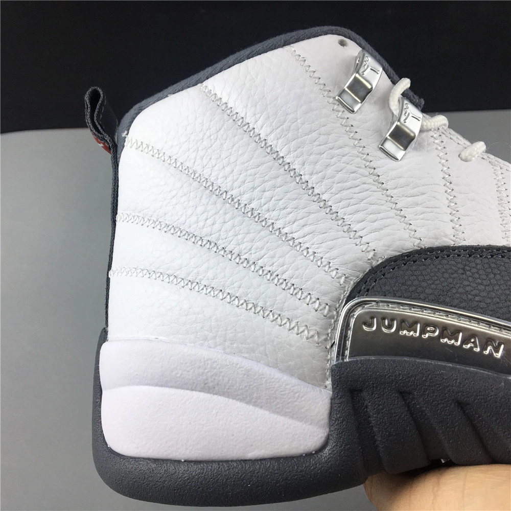 Air Jordan 12 Retro White Dark Grey 153265- Trendsetting 2261