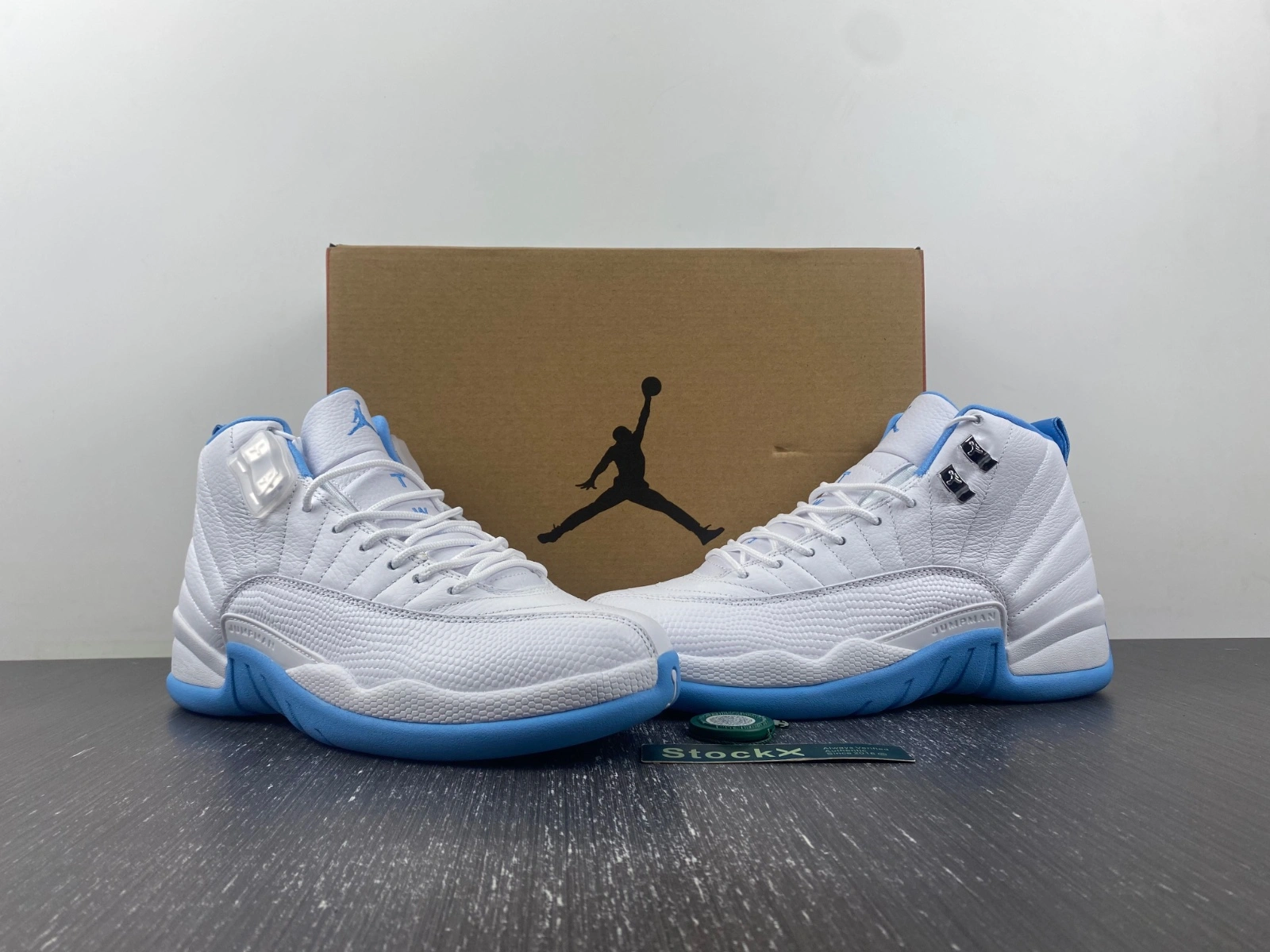 Air Jordan 12 Retro White University Blue 308243- Versatile 2241