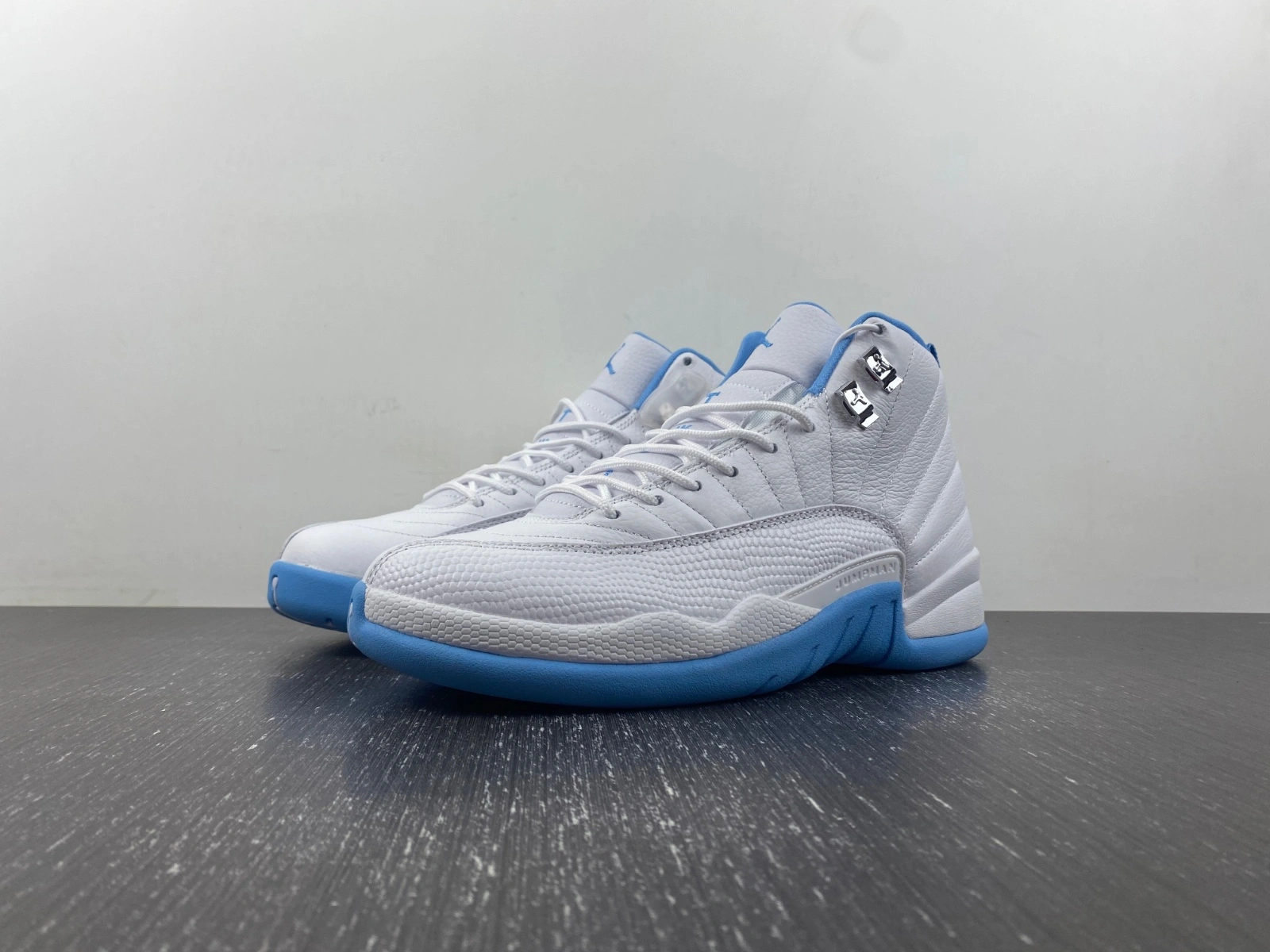 Air Jordan 12 Retro White University Blue 308243- Versatile 2241