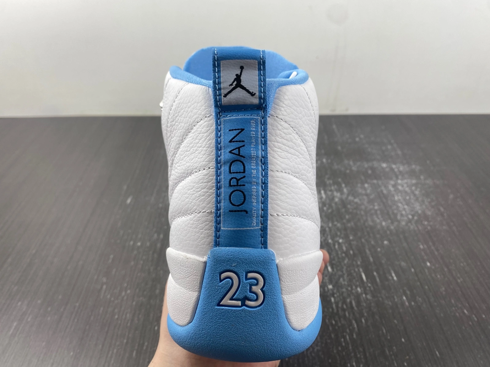 Air Jordan 12 Retro White University Blue 308243- Versatile 2241