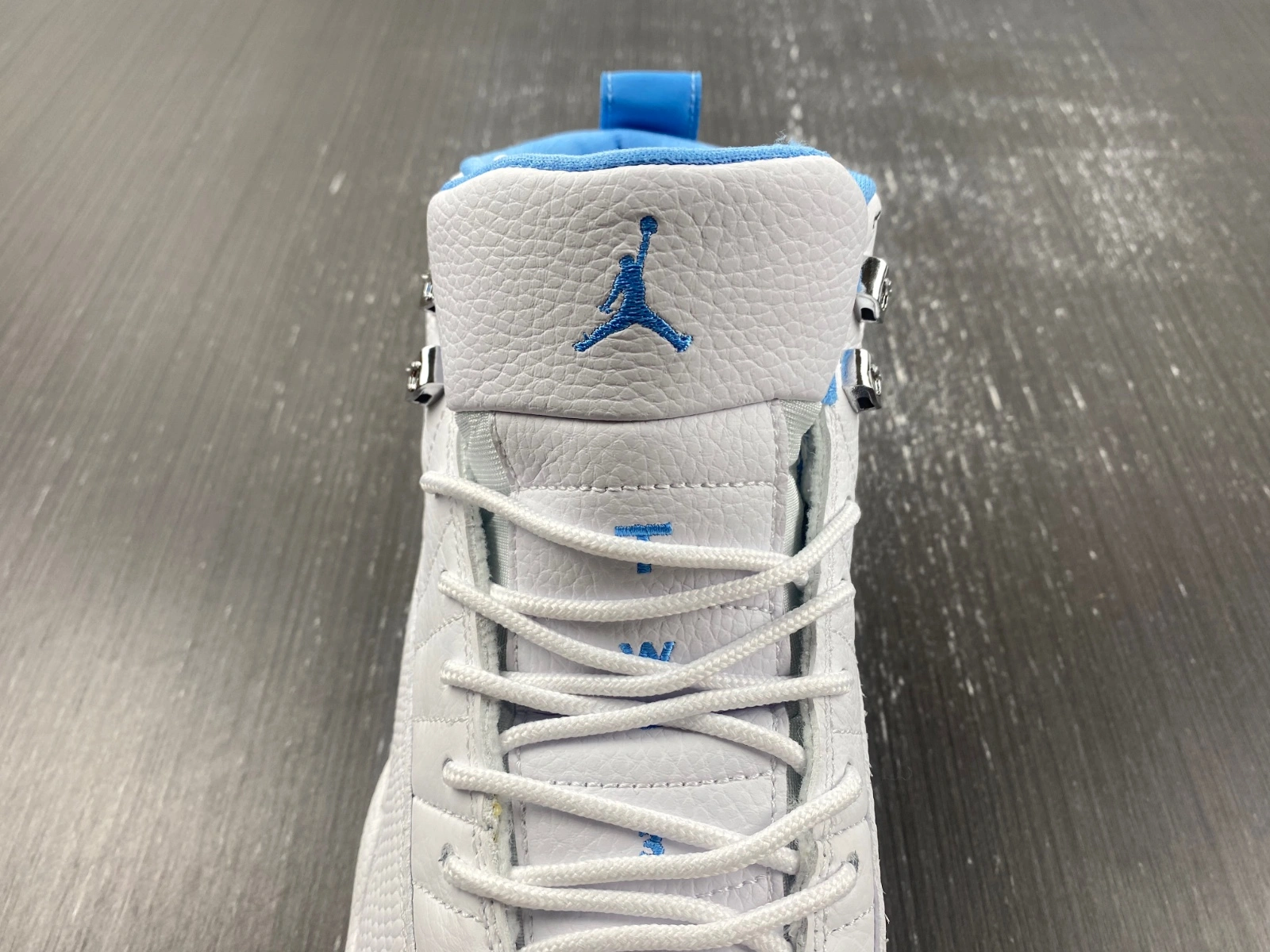 Air Jordan 12 Retro White University Blue 308243- Versatile 2241