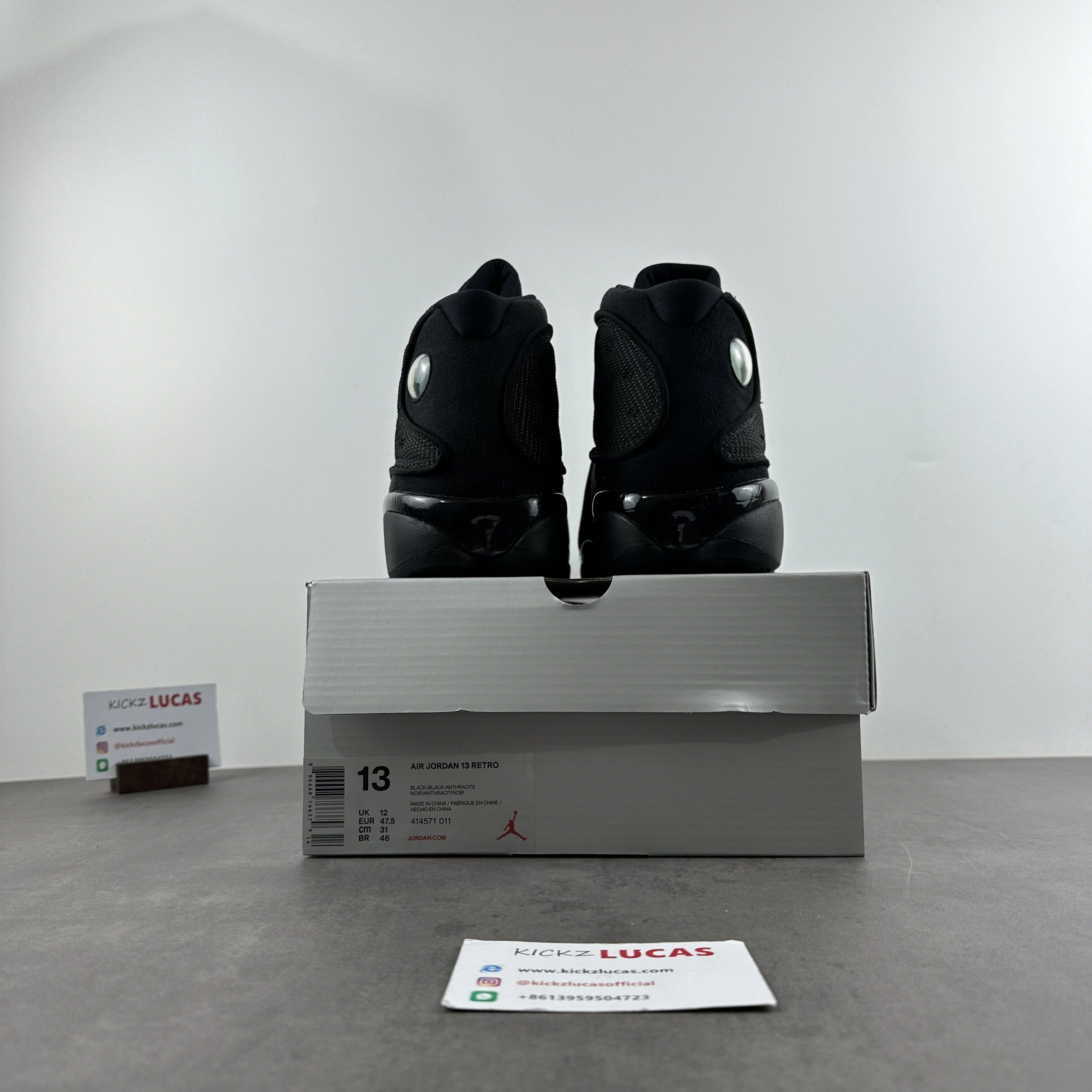Tailored Air Jordan 13 Retro Black Cat 414571- 2271