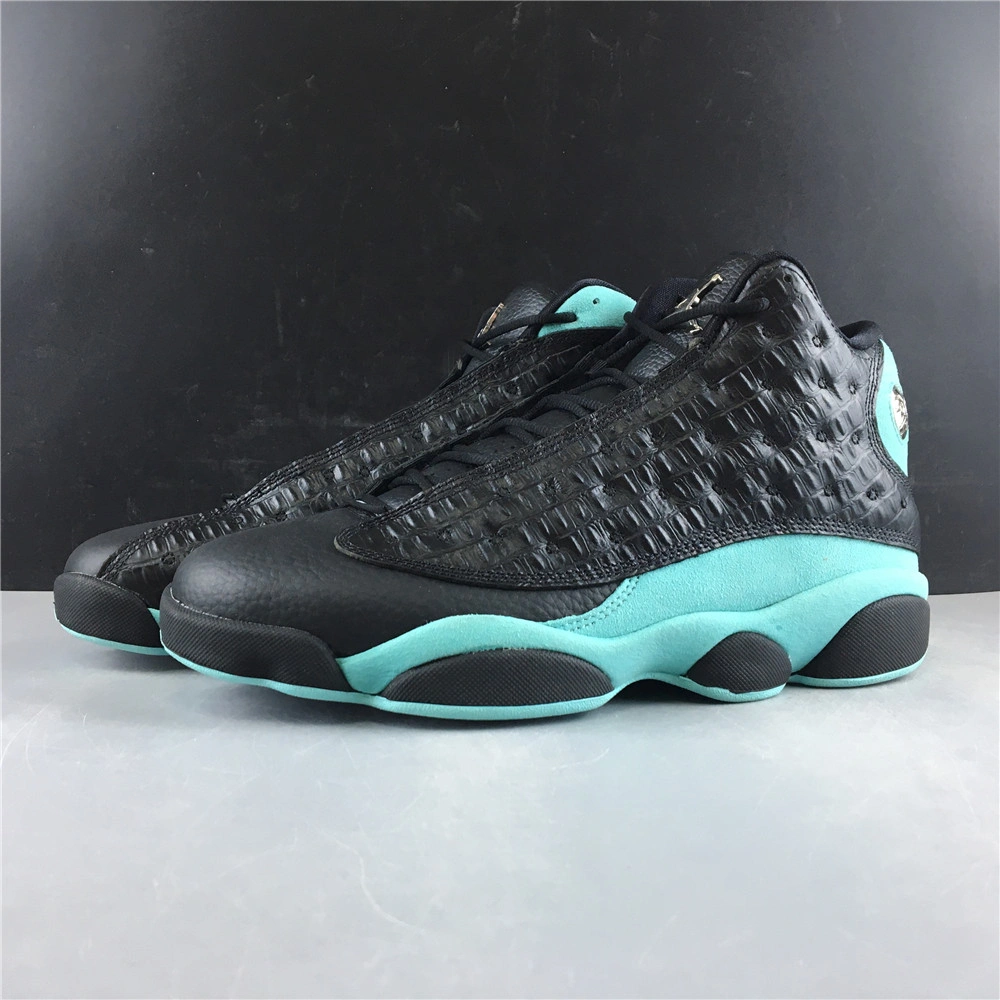Chic Air Jordan 13 Retro Black Island Green 414571- 2289