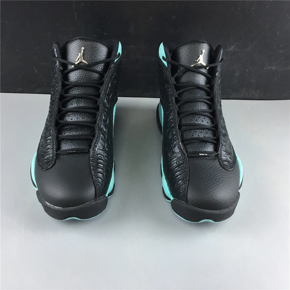 Chic Air Jordan 13 Retro Black Island Green 414571- 2289
