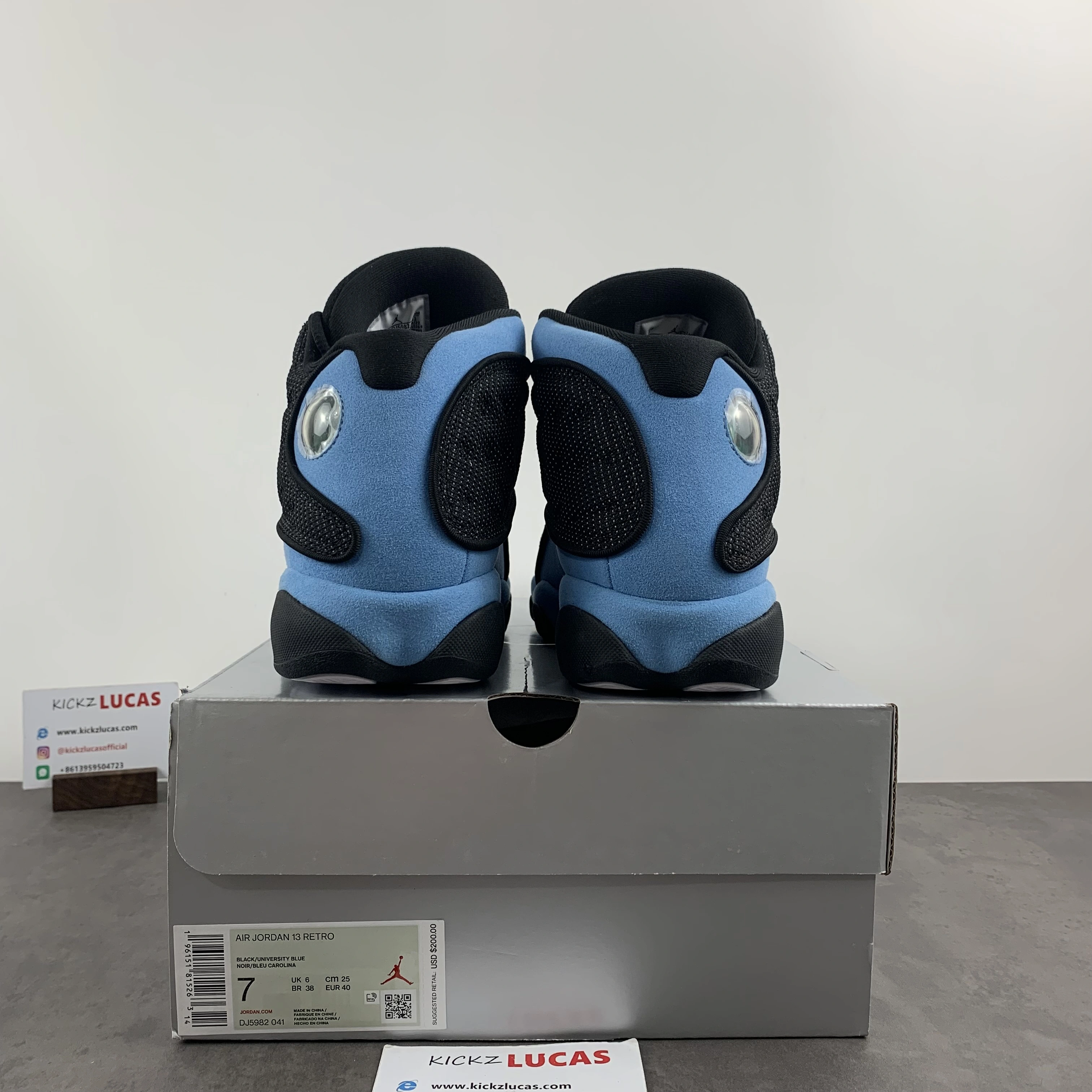 Premium Air Jordan 13 Retro University Blue DJ5982- 2275