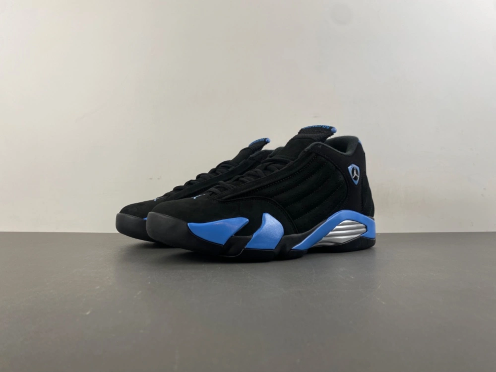 Comfortable Air Jordan 14 Retro Black University Blue 487471- 2300