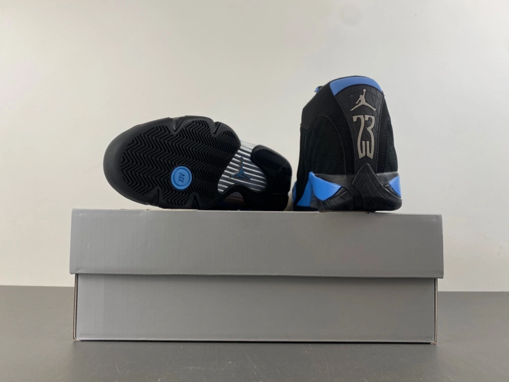 Comfortable Air Jordan 14 Retro Black University Blue 487471- 2300