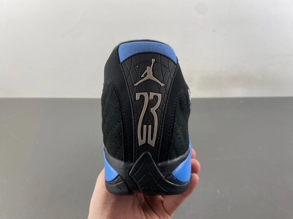 Comfortable Air Jordan 14 Retro Black University Blue 487471- 2300
