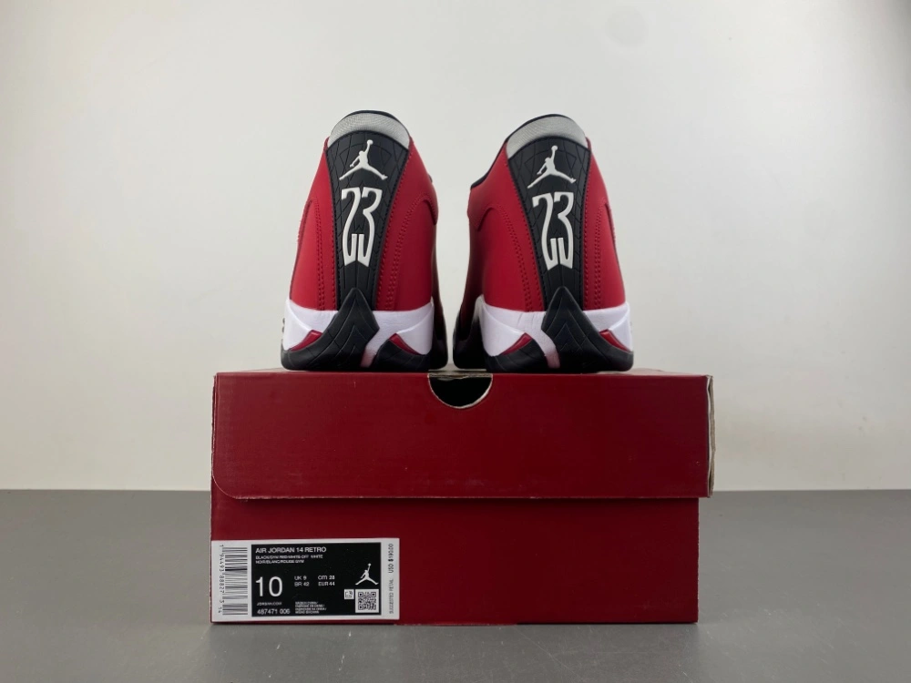 Breathable Air Jordan 14 Retro Gym Red Toro 487471- 2301