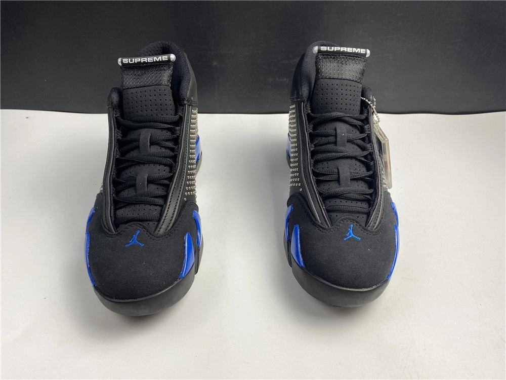Cozy Air Jordan 14 Retro Supreme Black BV7630- 2317